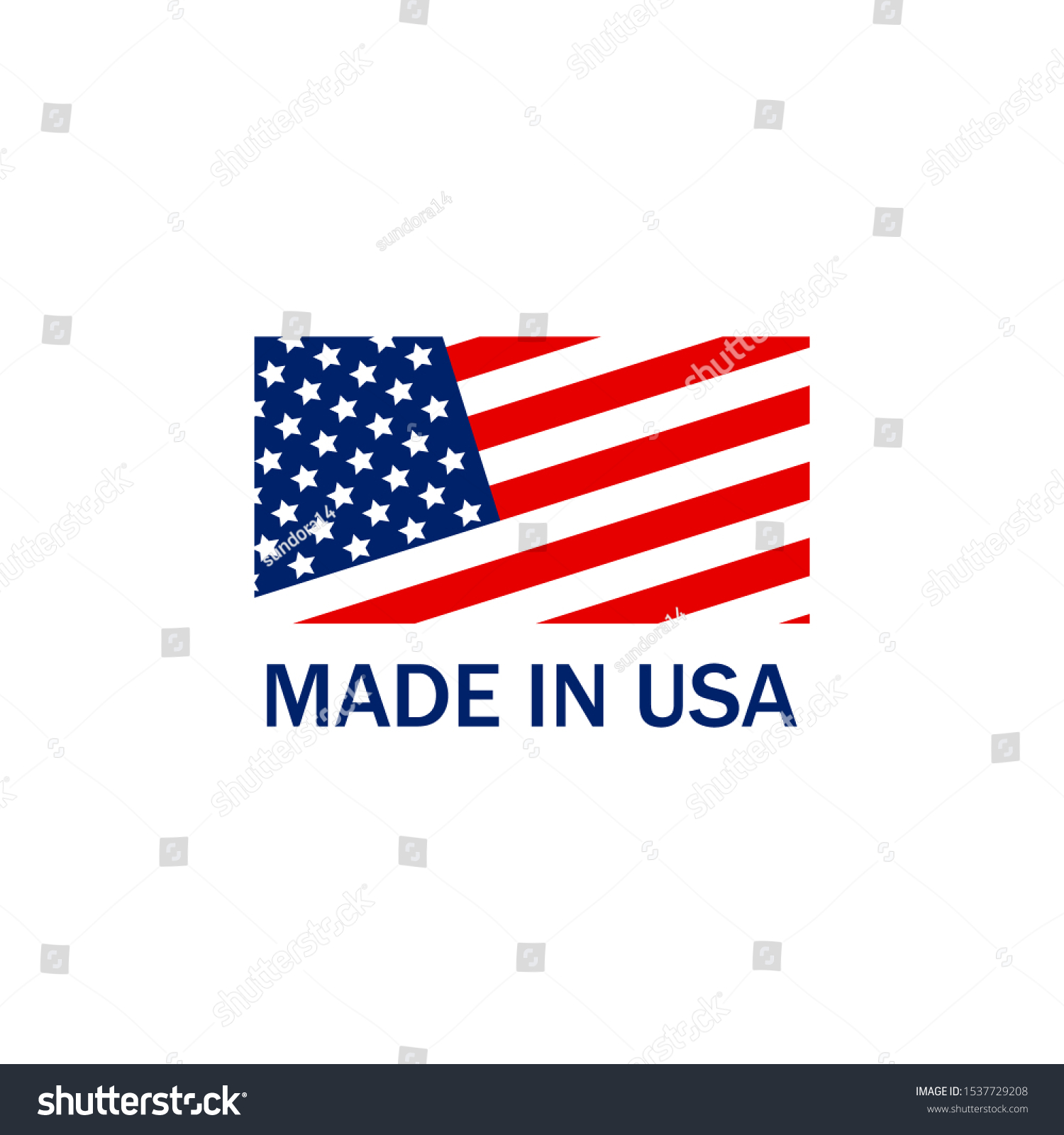 Made Usa Symbol Stock Vector (Royalty Free) 1537729208 | Shutterstock