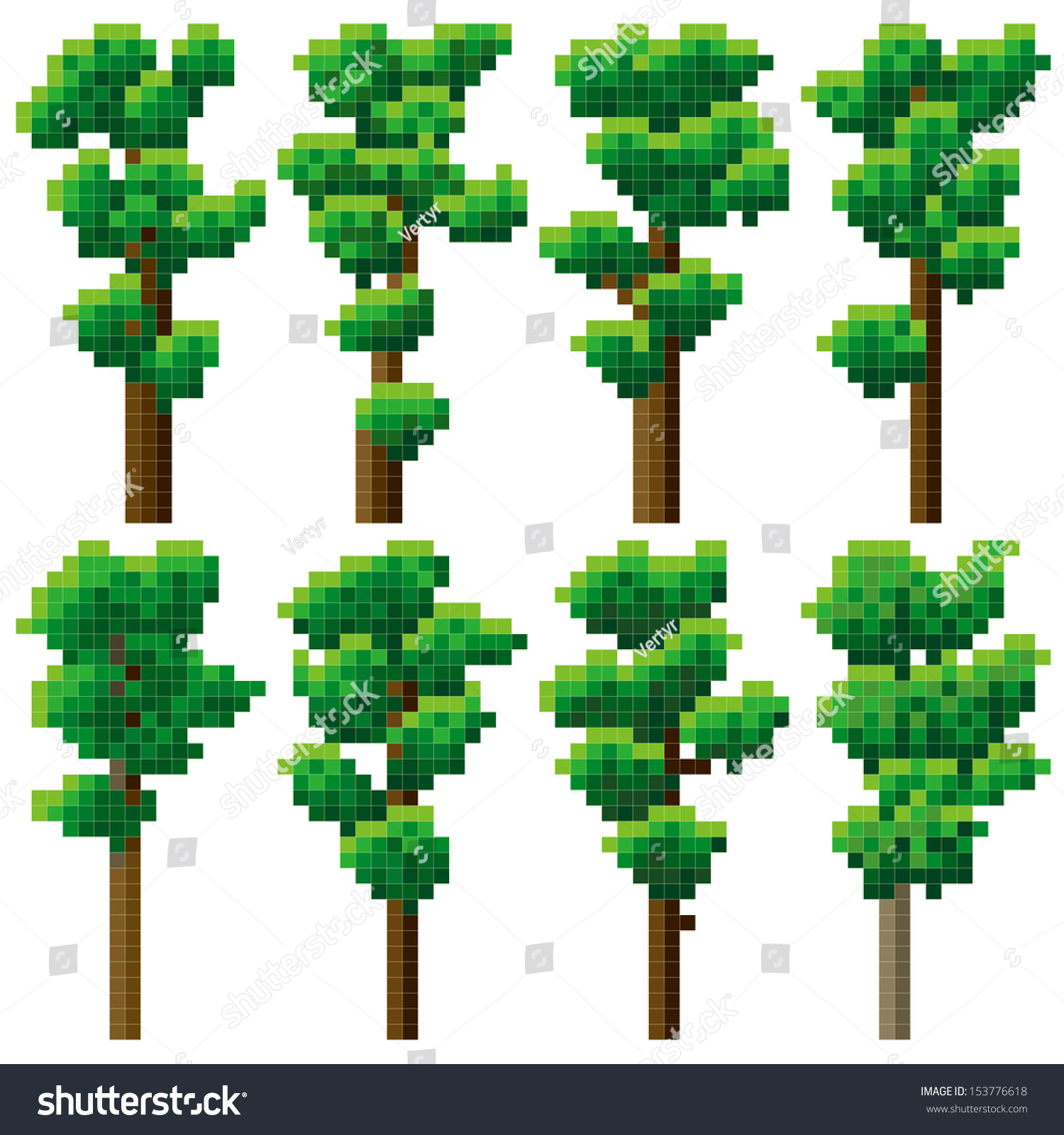 Дерево по пикселям