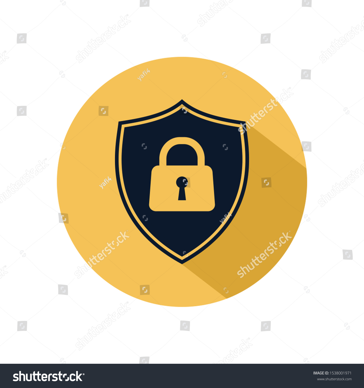 Shield Security Lock Icon Vector Isolated Stock Vector Royalty Free 1538001971 Shutterstock 8390