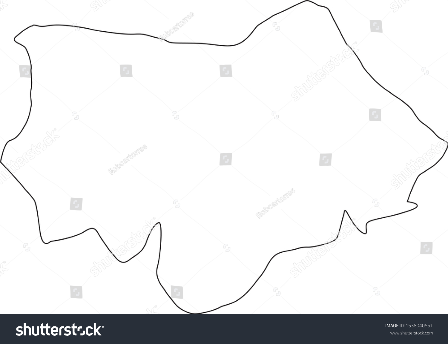 Kruje District Map Albania Stock Vector (Royalty Free) 1538040551 ...