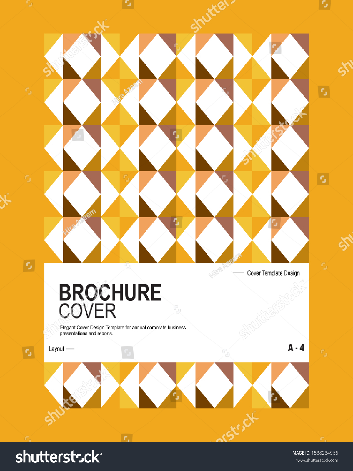 Modern Corporate Business Presentation Report Cover Stock Vector 