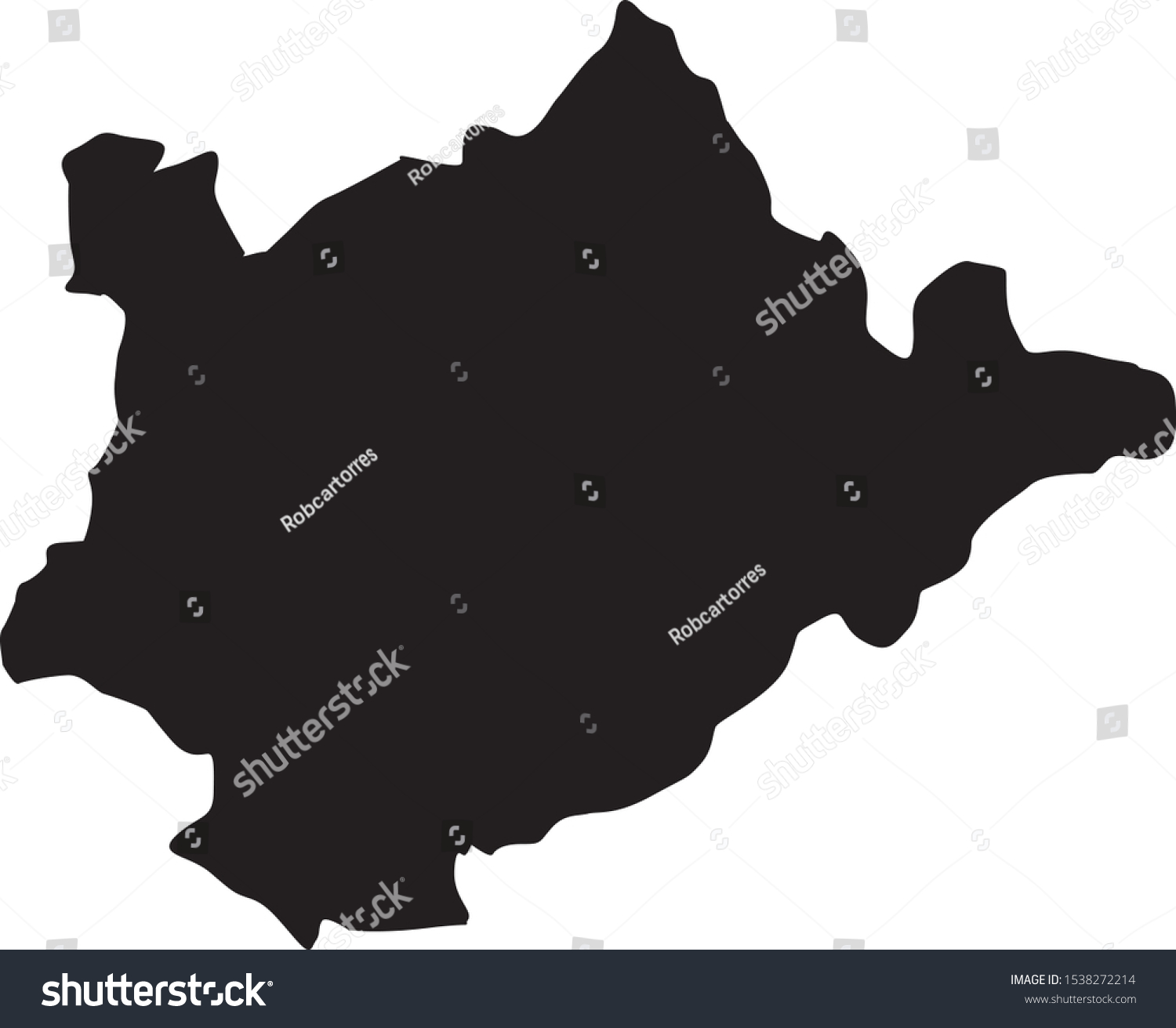 Tirana District Map Albania Stock Vector (Royalty Free) 1538272214 ...