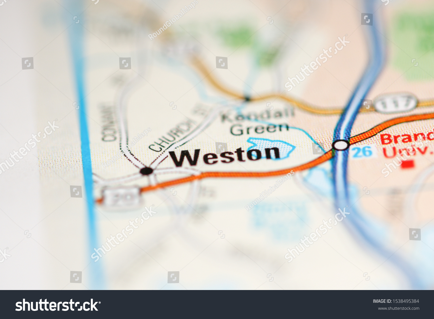 Weston On Map United States America Stock Photo 1538495384 | Shutterstock