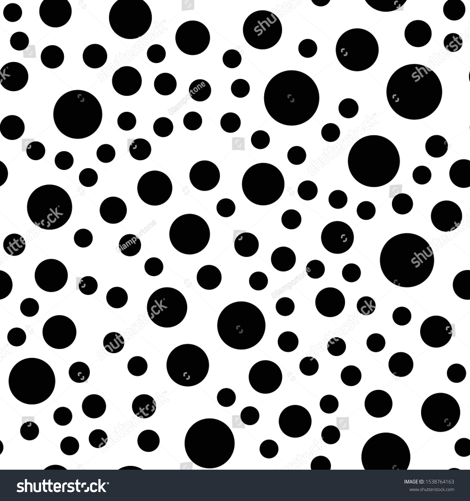 Circles Seamless Pattern Dots Background Texture Stock Vector (Royalty ...