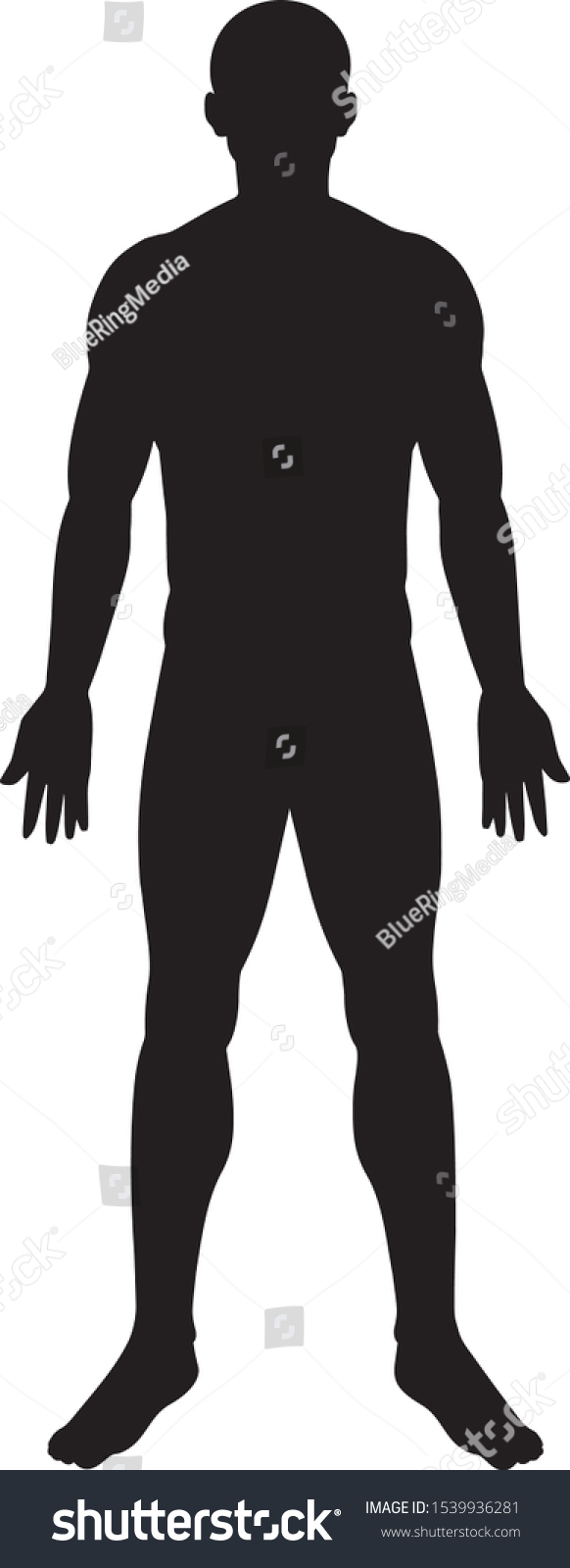 Silhouette Man On White Background Illustration Stock Vector (Royalty ...