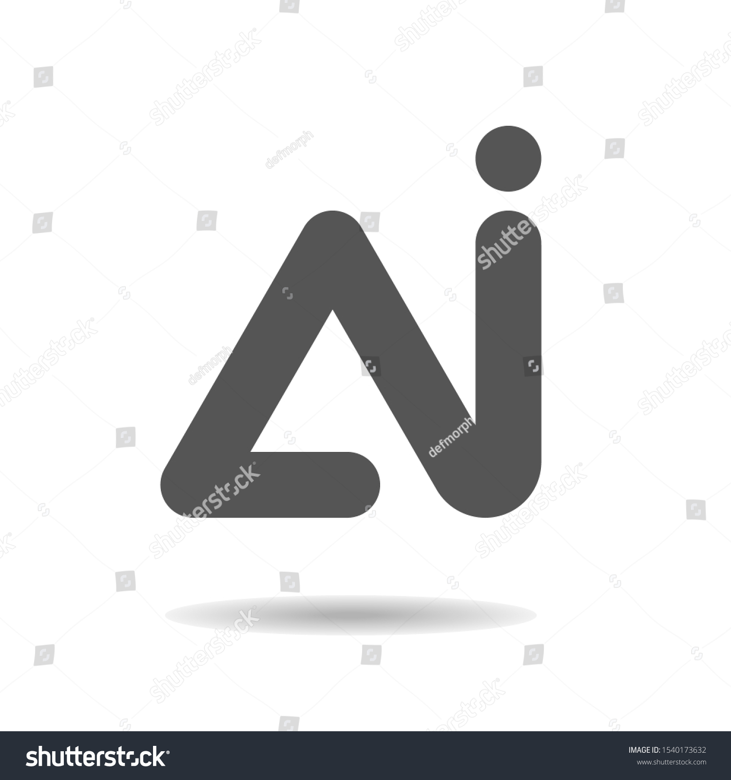 Ai Logo Letter Vector Template Design Stock Vector (Royalty Free ...