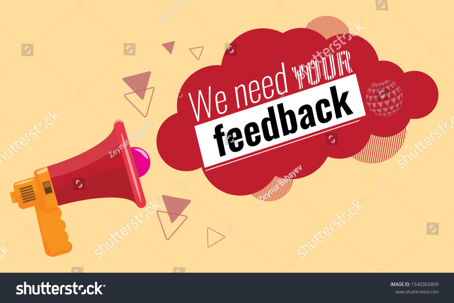 We Need Your Feedback Customer Feedbacks Stock Vector (Royalty Free