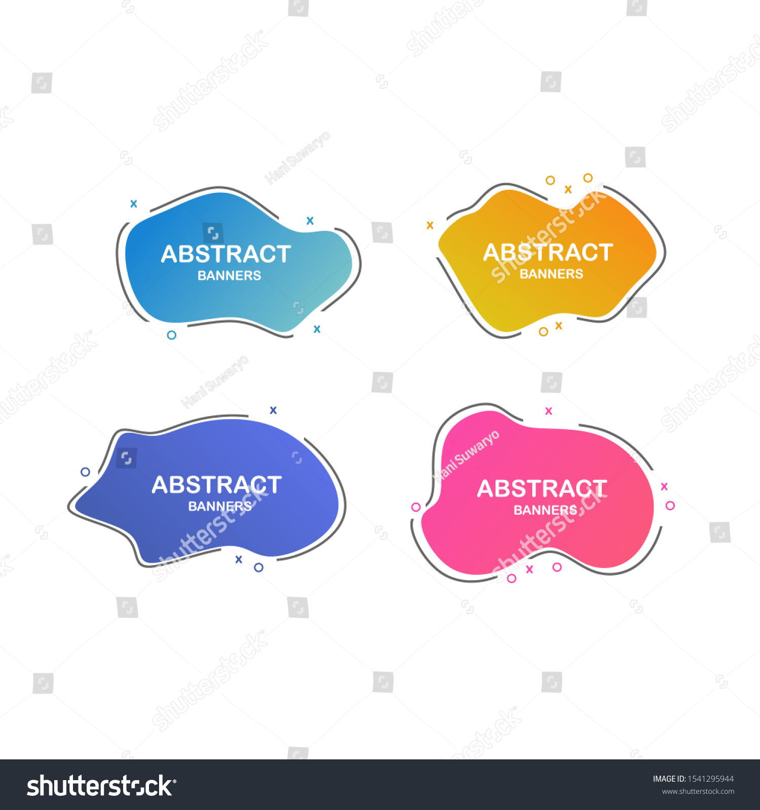 Set Liquid Background Modern Futuristic Graphic Stock Vector (Royalty ...