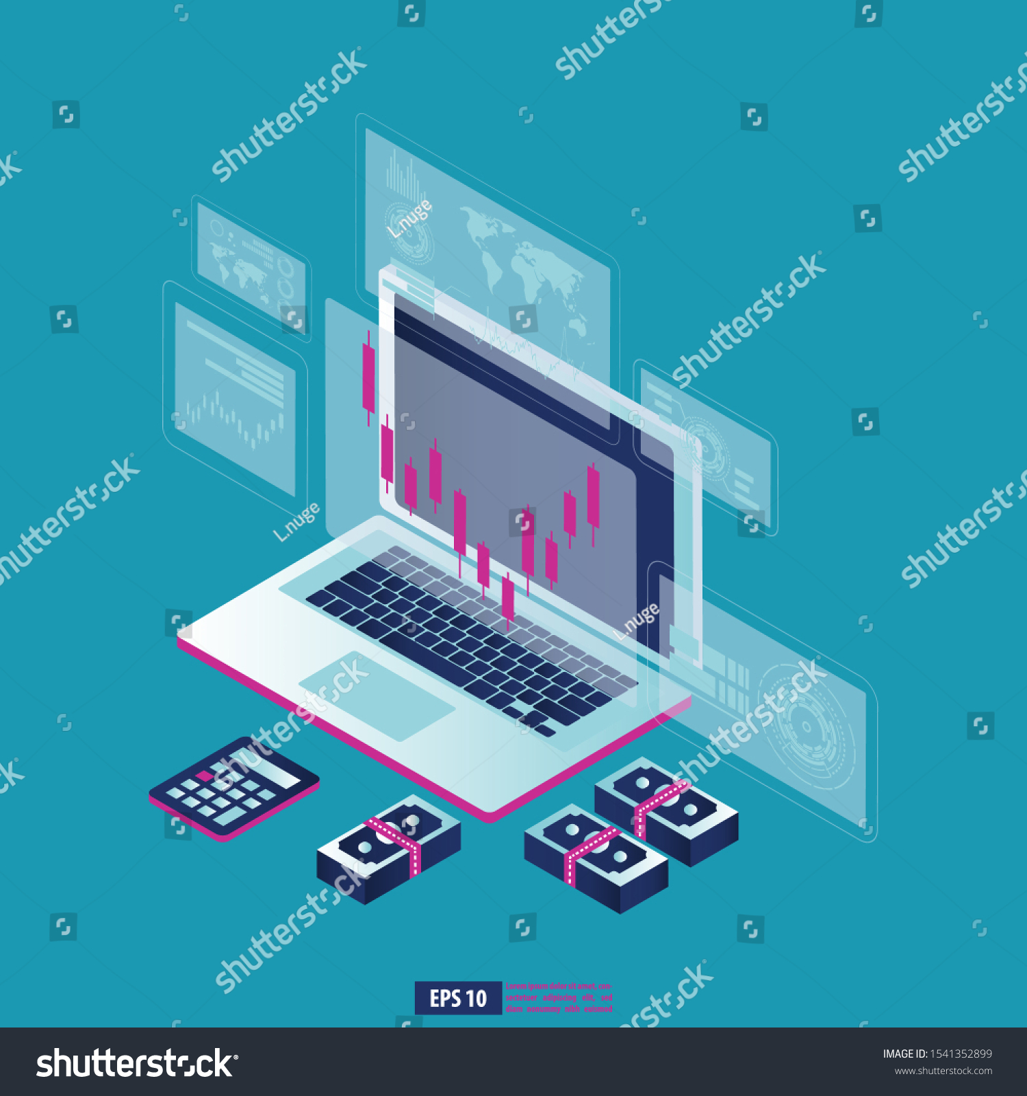 Return On Investment Roi Graph Chart Stock Vector (Royalty Free ...