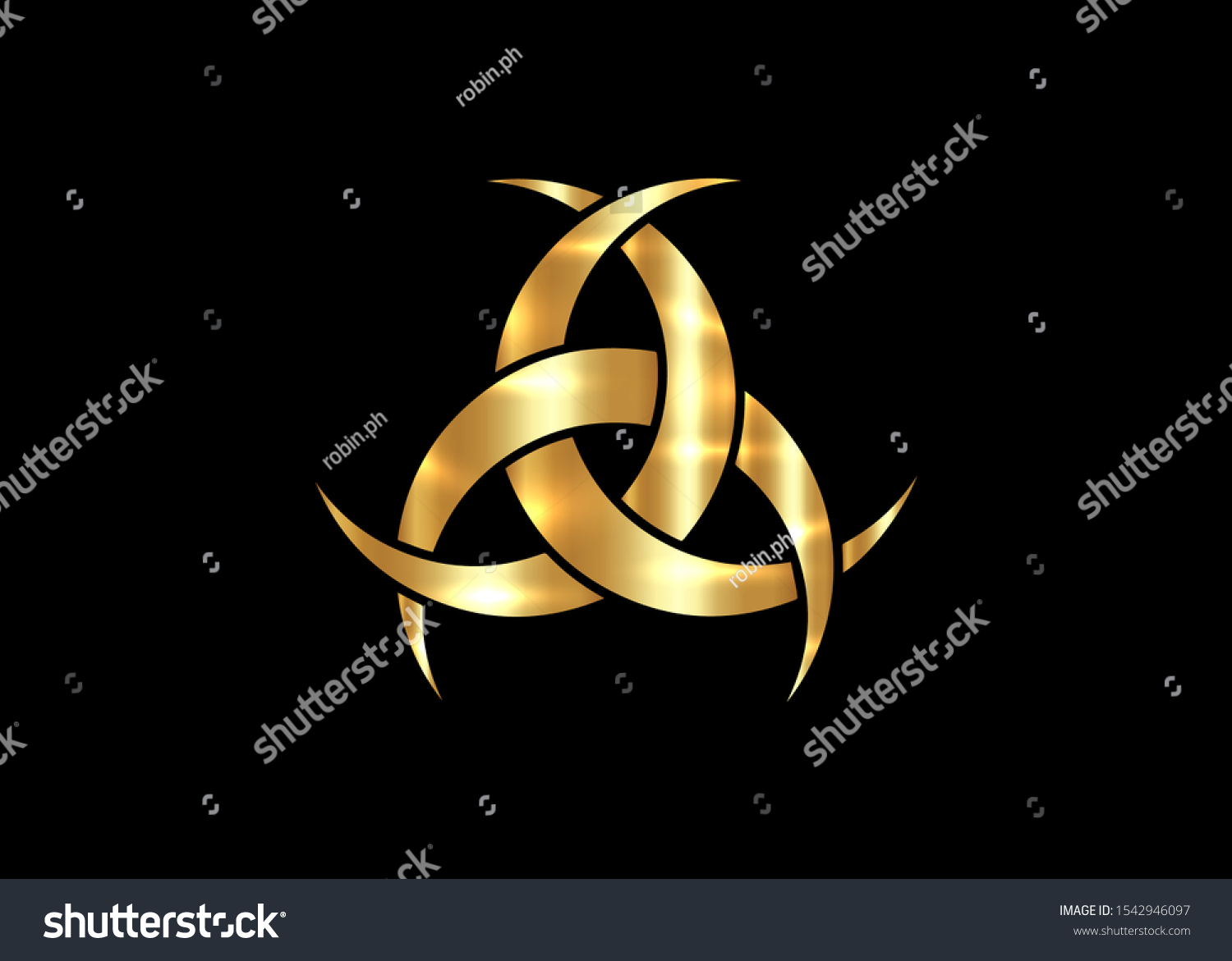 Gold Emblem Diane De Poitiers Three Stock Vector (Royalty Free ...