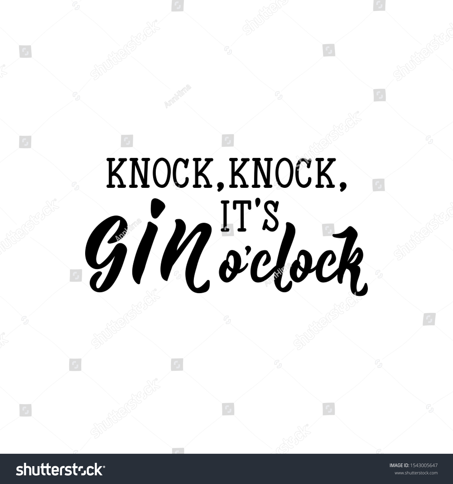 Knock Knock It's Gin O'Clock Double Hanging Heart Sign 
