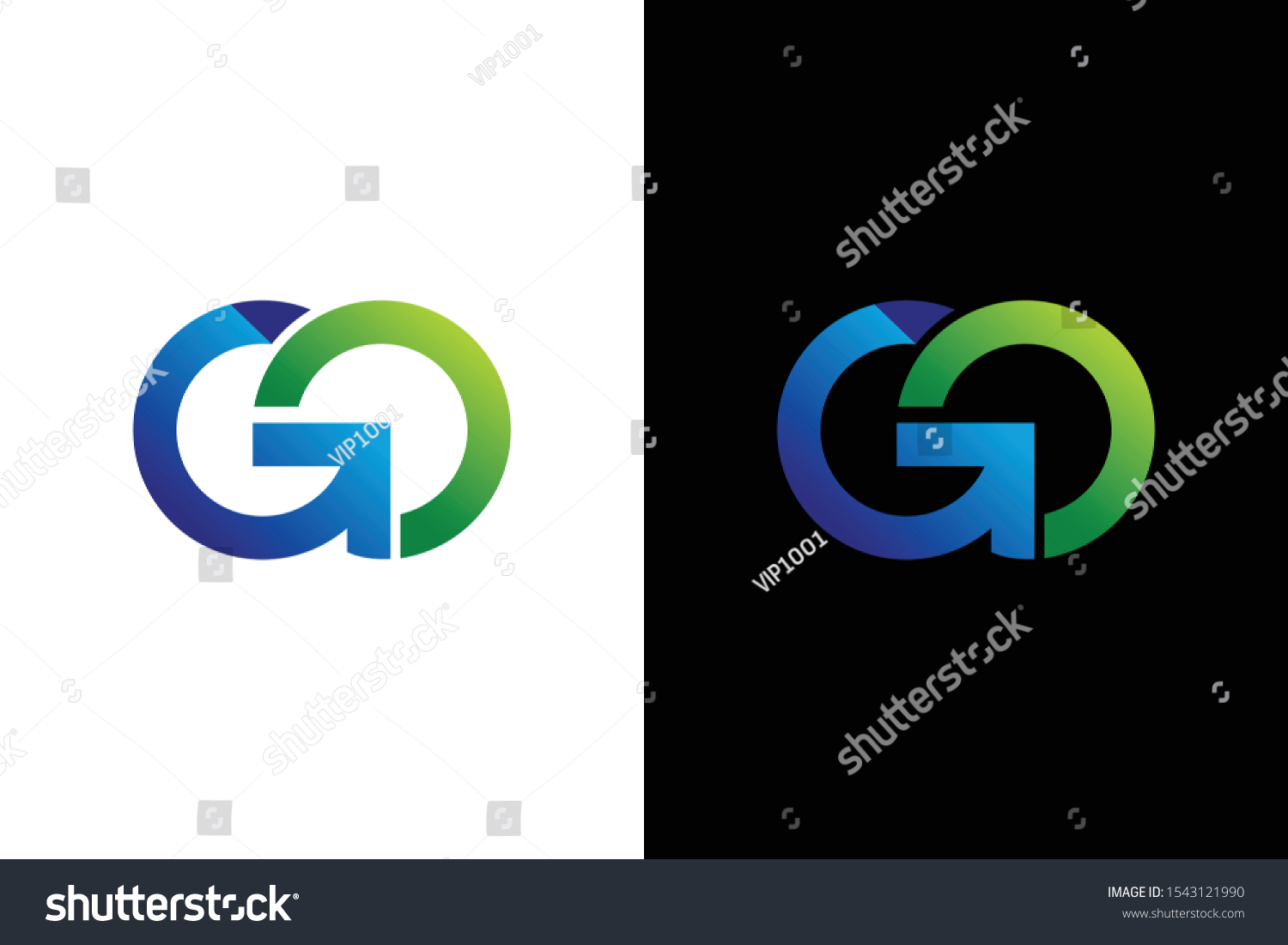 Go Logo Icon Vector Isolated Stock Vector (Royalty Free) 1543121990 ...