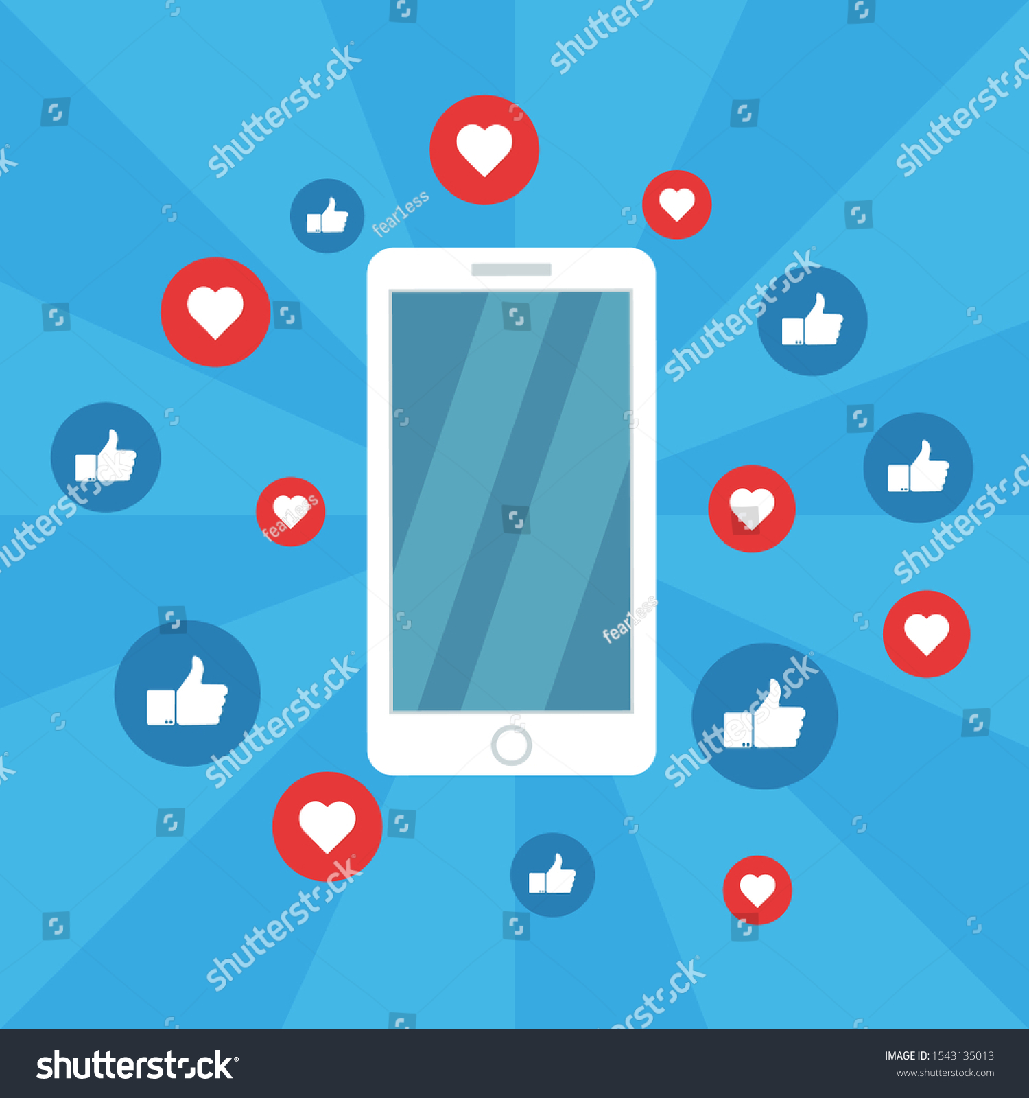 Social Media Concept Banner Text Place Stock Vector (royalty Free 