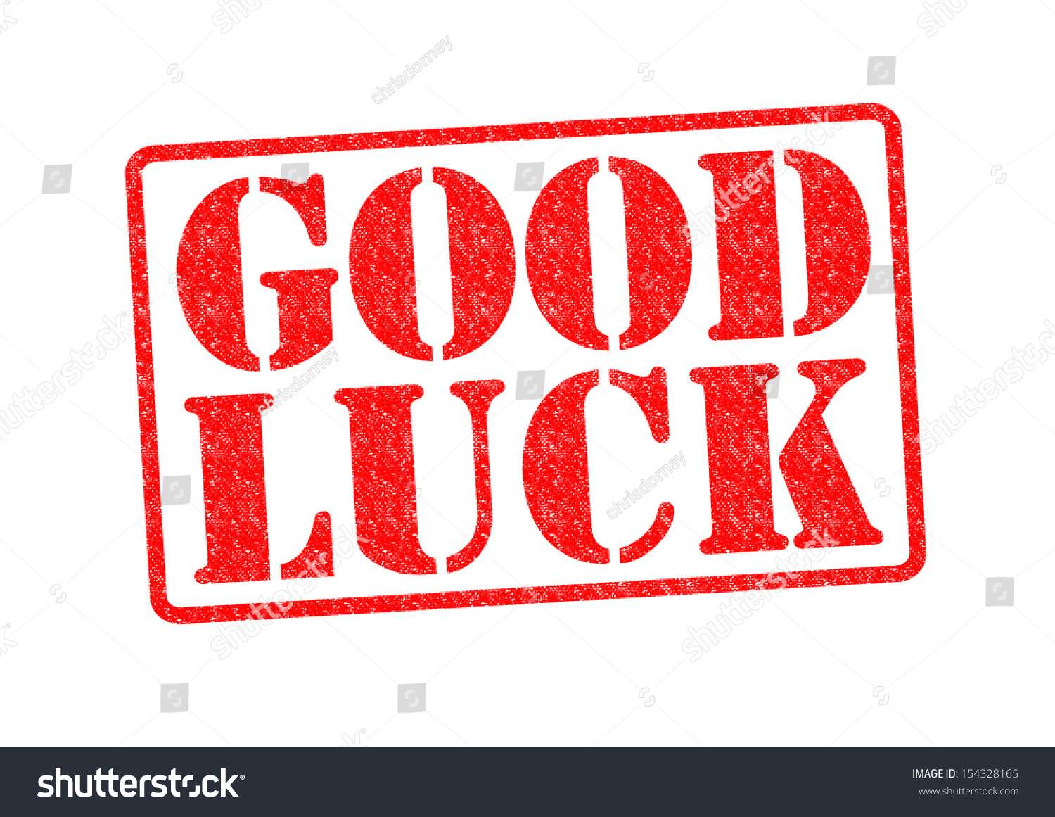 Good Luck Rubber Stamp Over White Stock Illustration 154328165 ...