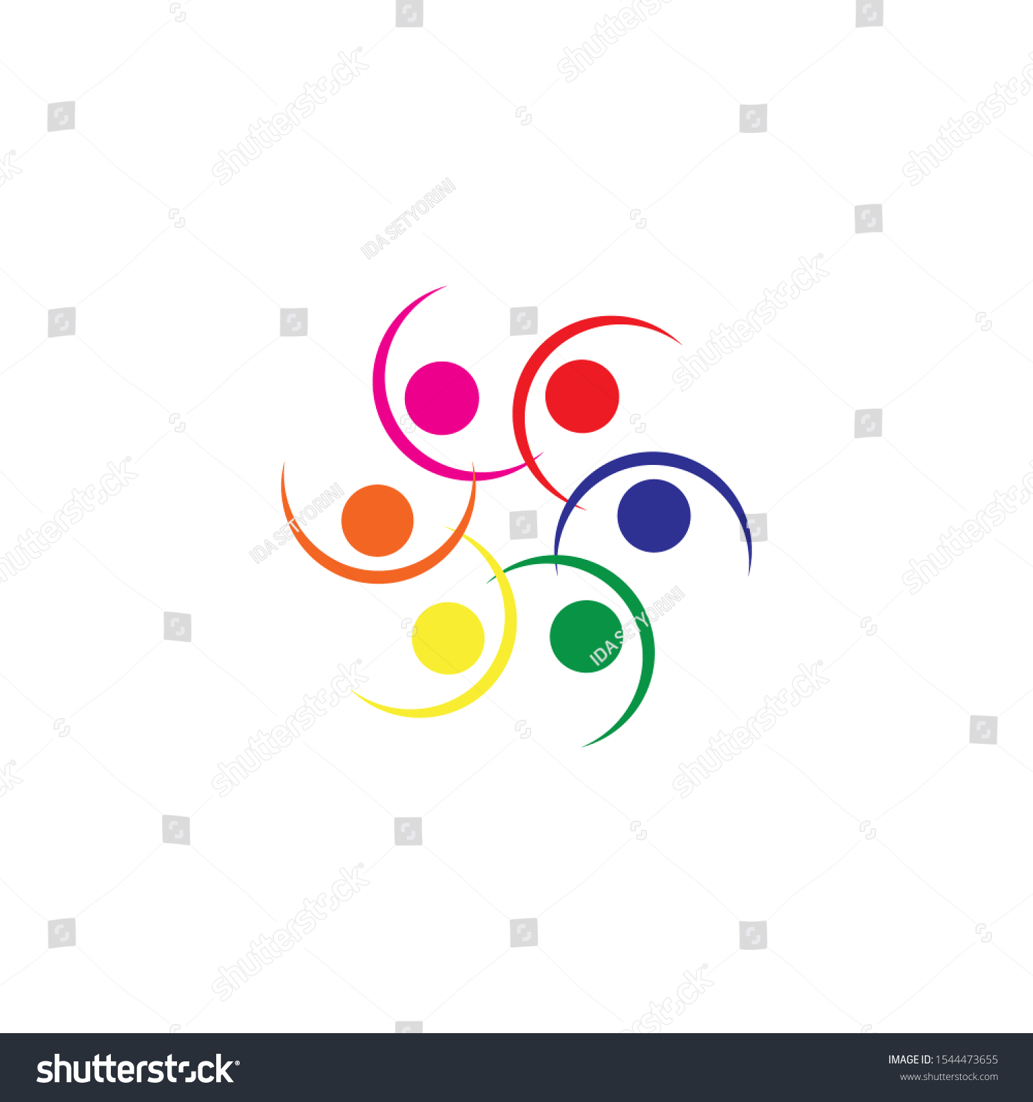 People Group Logo Stok Illustration Stock Vector (royalty Free 