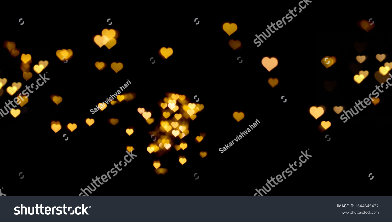 Yellow Glowing Stars Black Background Stock Photo 1544645432 | Shutterstock