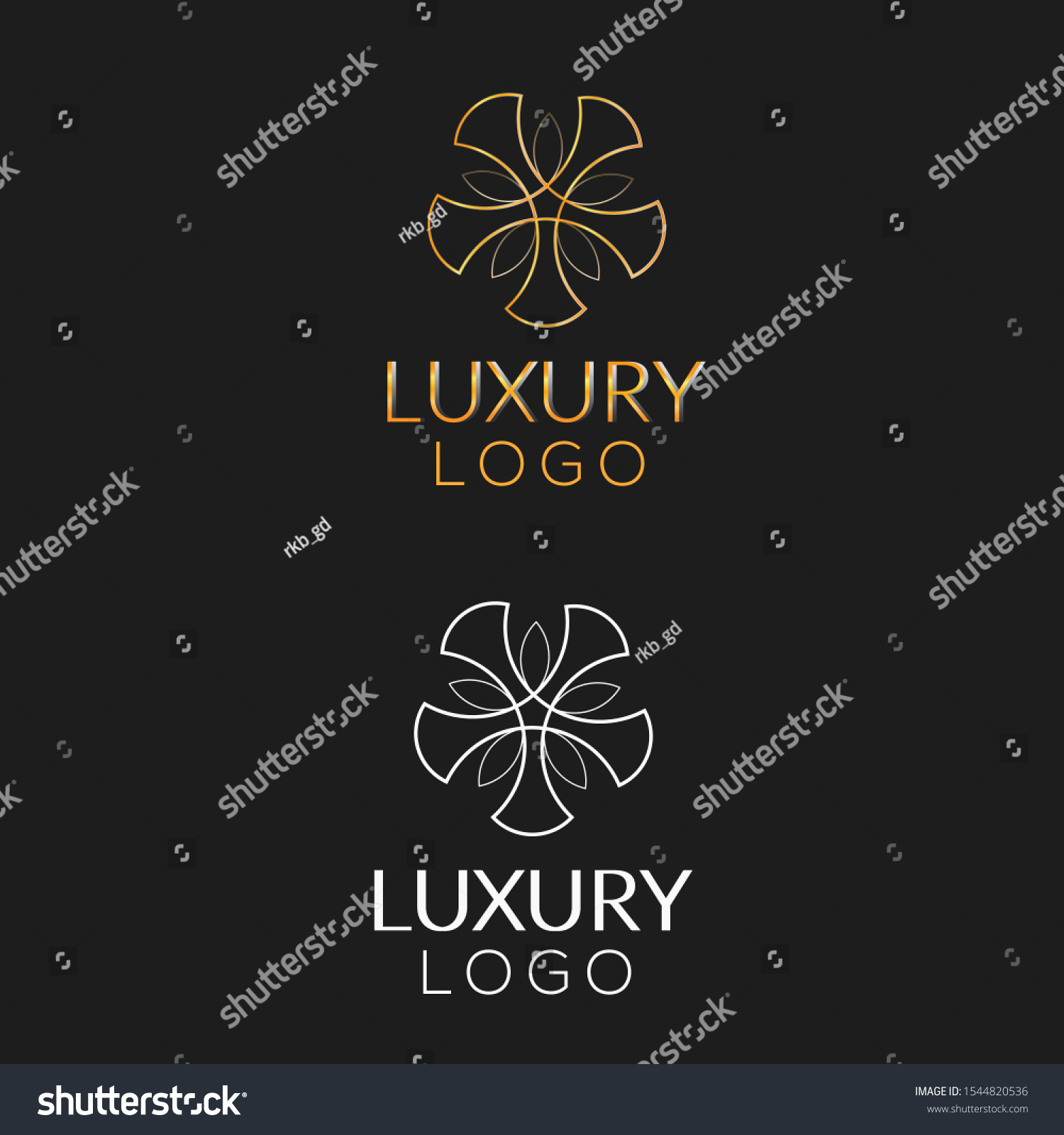 Modern Luxury Logo Design Vector Template Stock Vector (Royalty Free ...