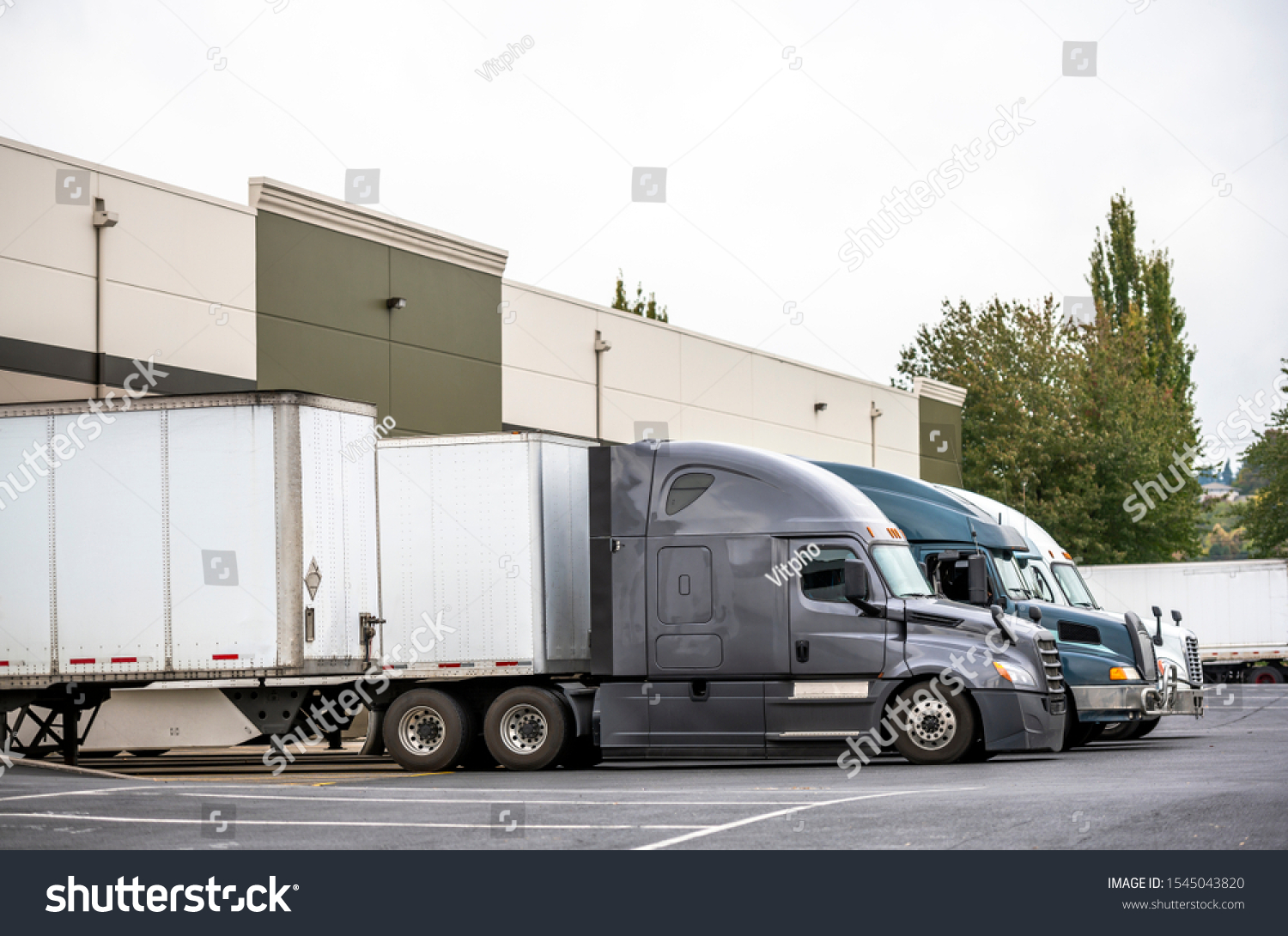 Big Rig Professional Industrial Bonnet Semi Stock Photo 1545043820 ...