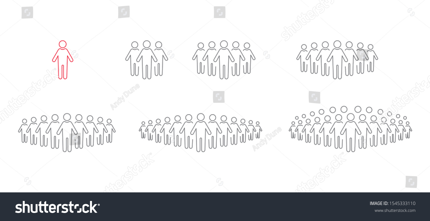 People Icon Set Persons Symbol Your Stock Vector (Royalty Free ...