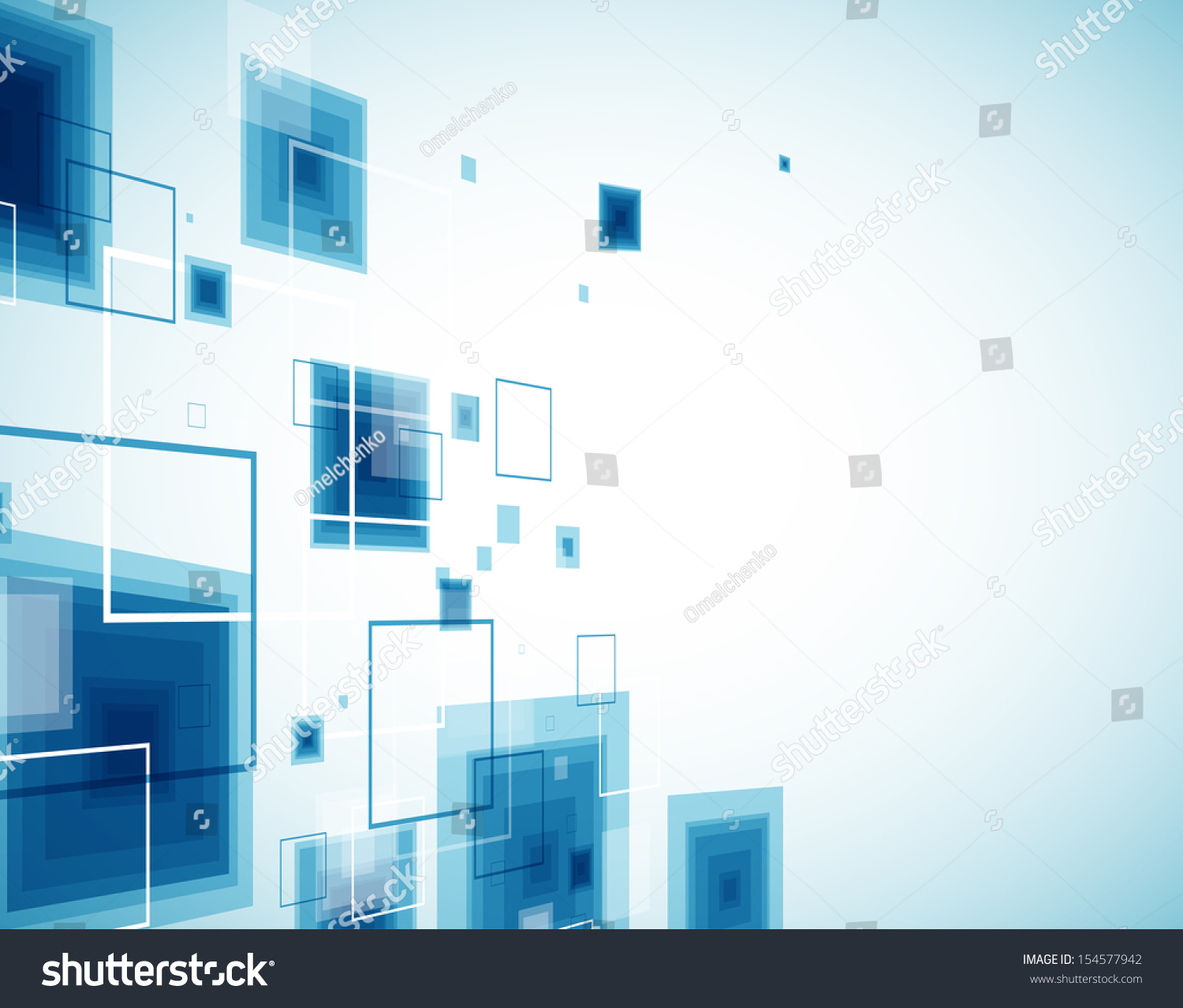 Blue Technology Background Stock Vector (royalty Free) 154577942 