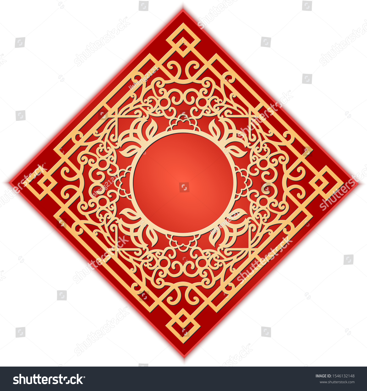 Traditional Chinese Background Celebrating Chinese New Stock Vector ...