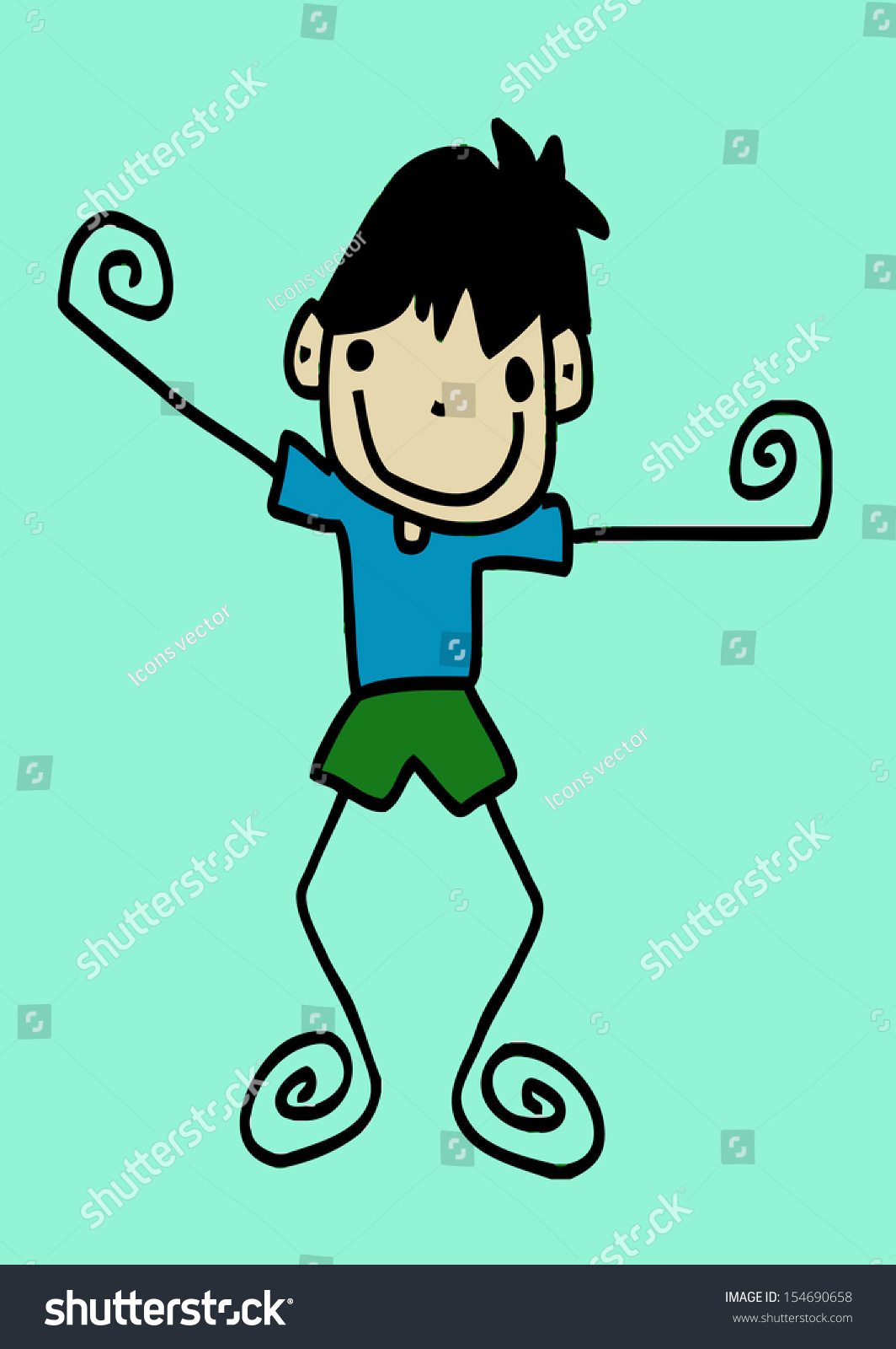 Cute Cartoon Boys Girls Clip Art 스톡 일러스트 154690658 Shutterstock 6044