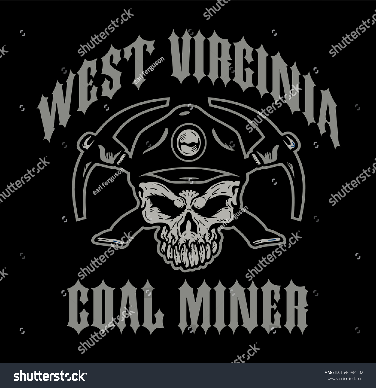 3 Coal Miner Skull Mining Tool Box Hard Hat Helmet Sticker Underground WV H400 