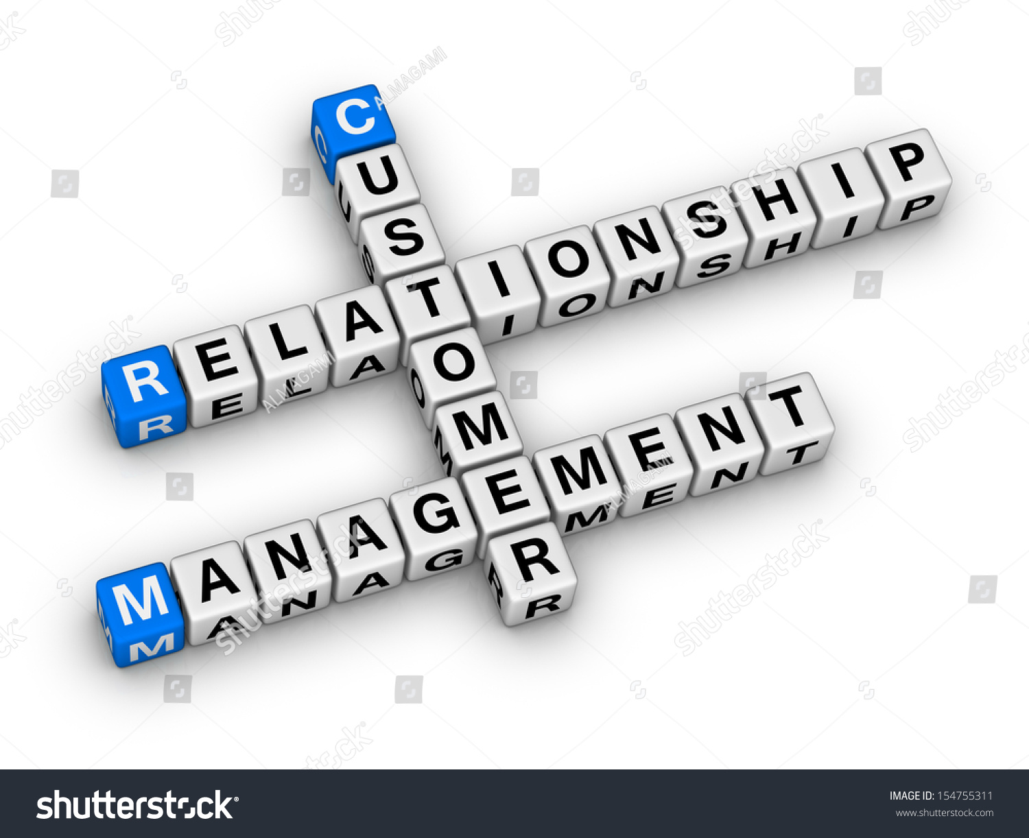 Customer Relationship Management Crm Crossword Puzzle Stock ...