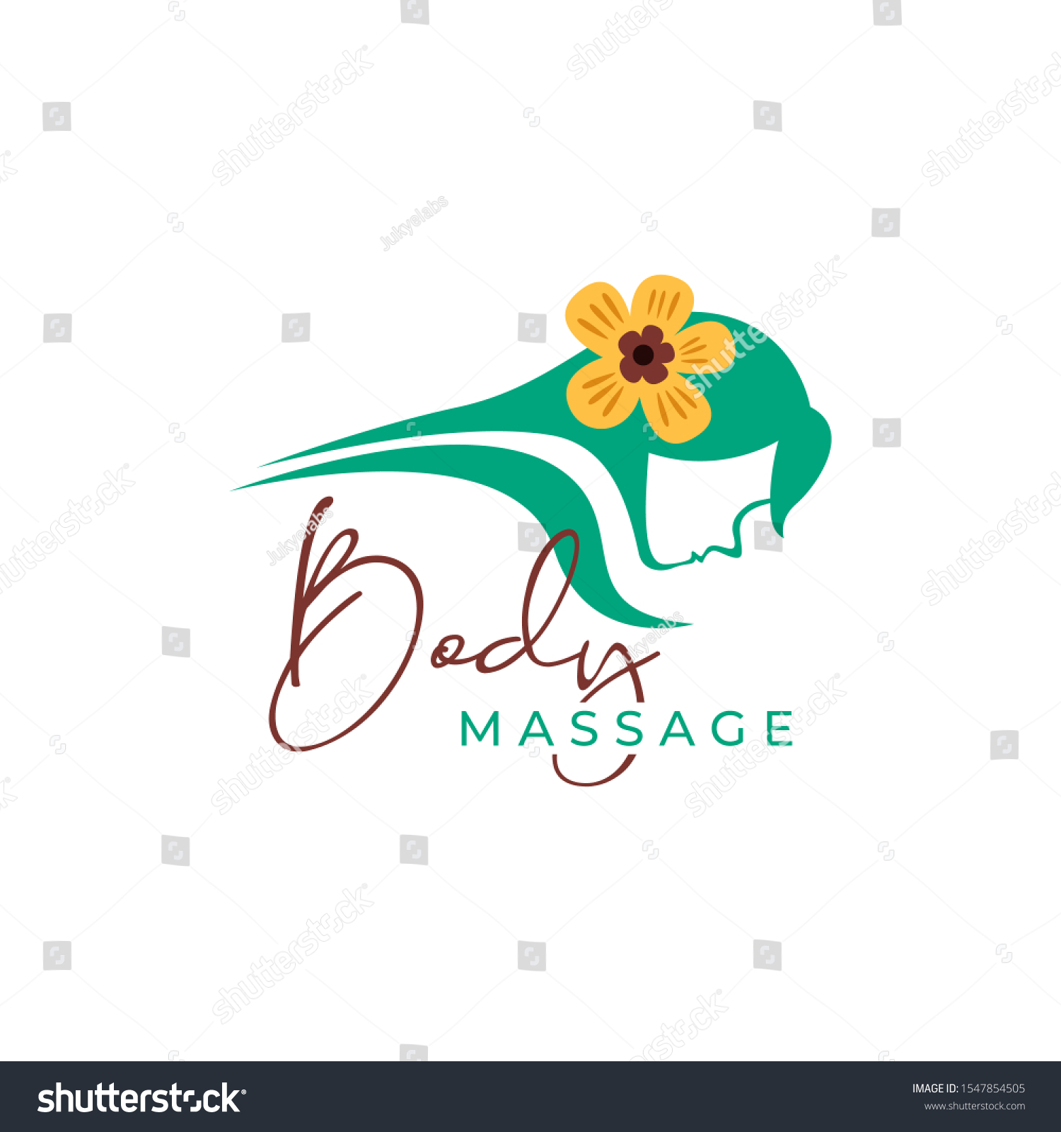 Body Massage Logo Vector Illustration Stock Vector Royalty Free 1547854505 Shutterstock 8362