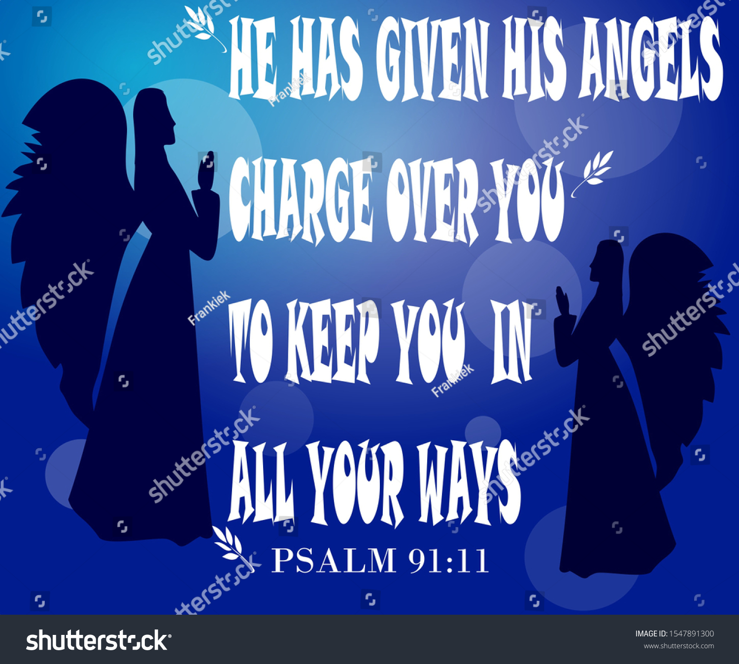 Bible Verse Illustration Psalms Stock Illustration 1547891300