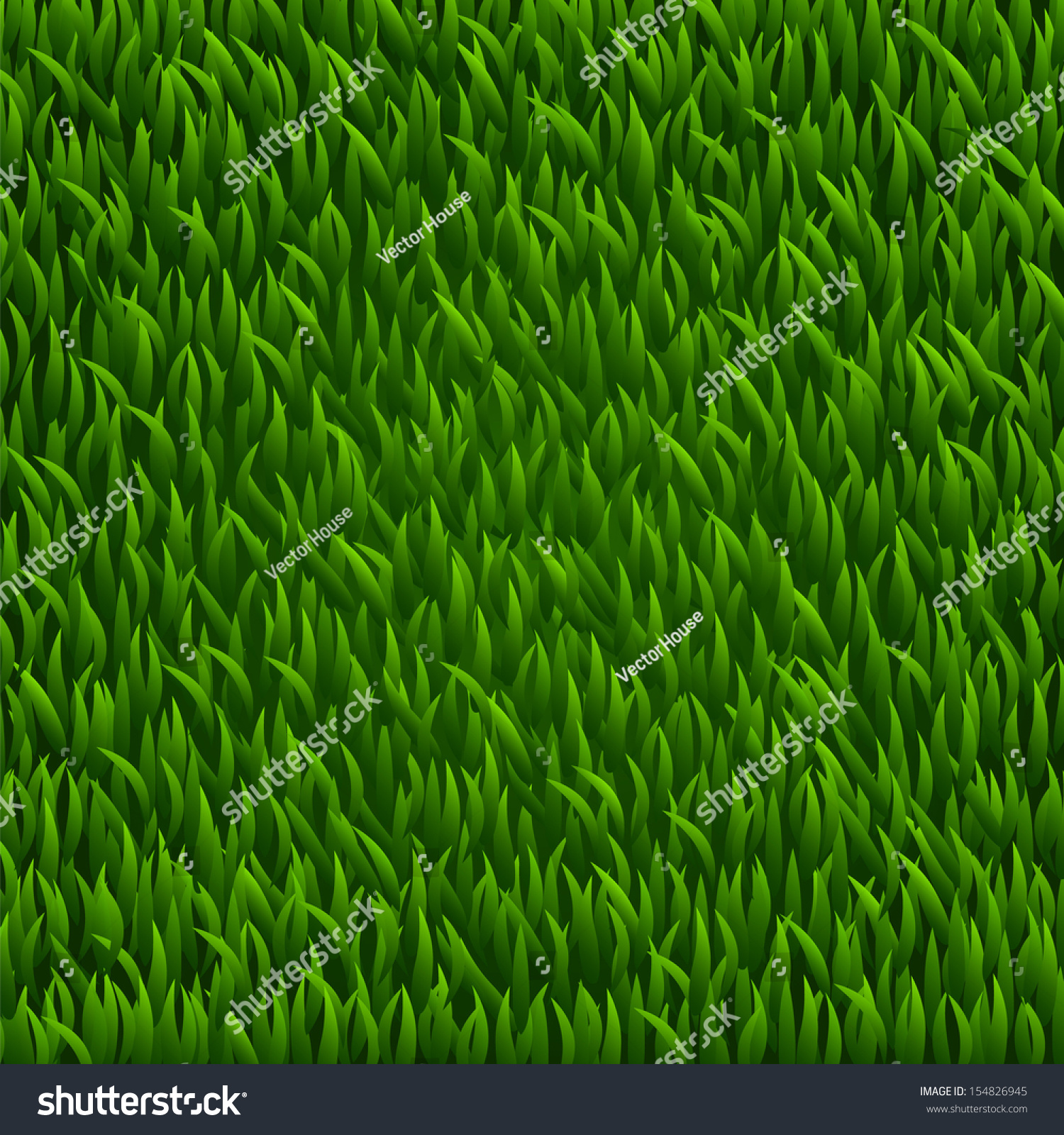 Green Grass Background Vector Illustration Stock Vector (Royalty Free ...