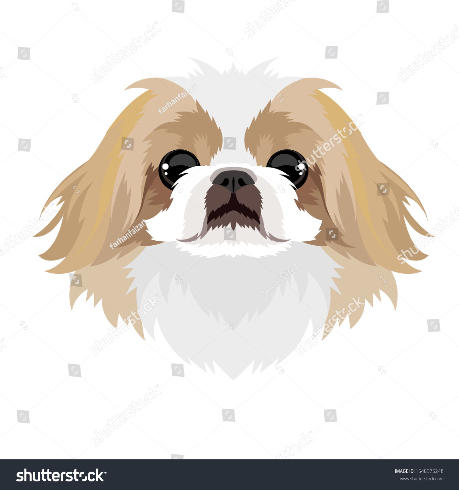 Shih Tzu Cartoon Mascot Head Drawing Stock Illustration 1548375248 ...