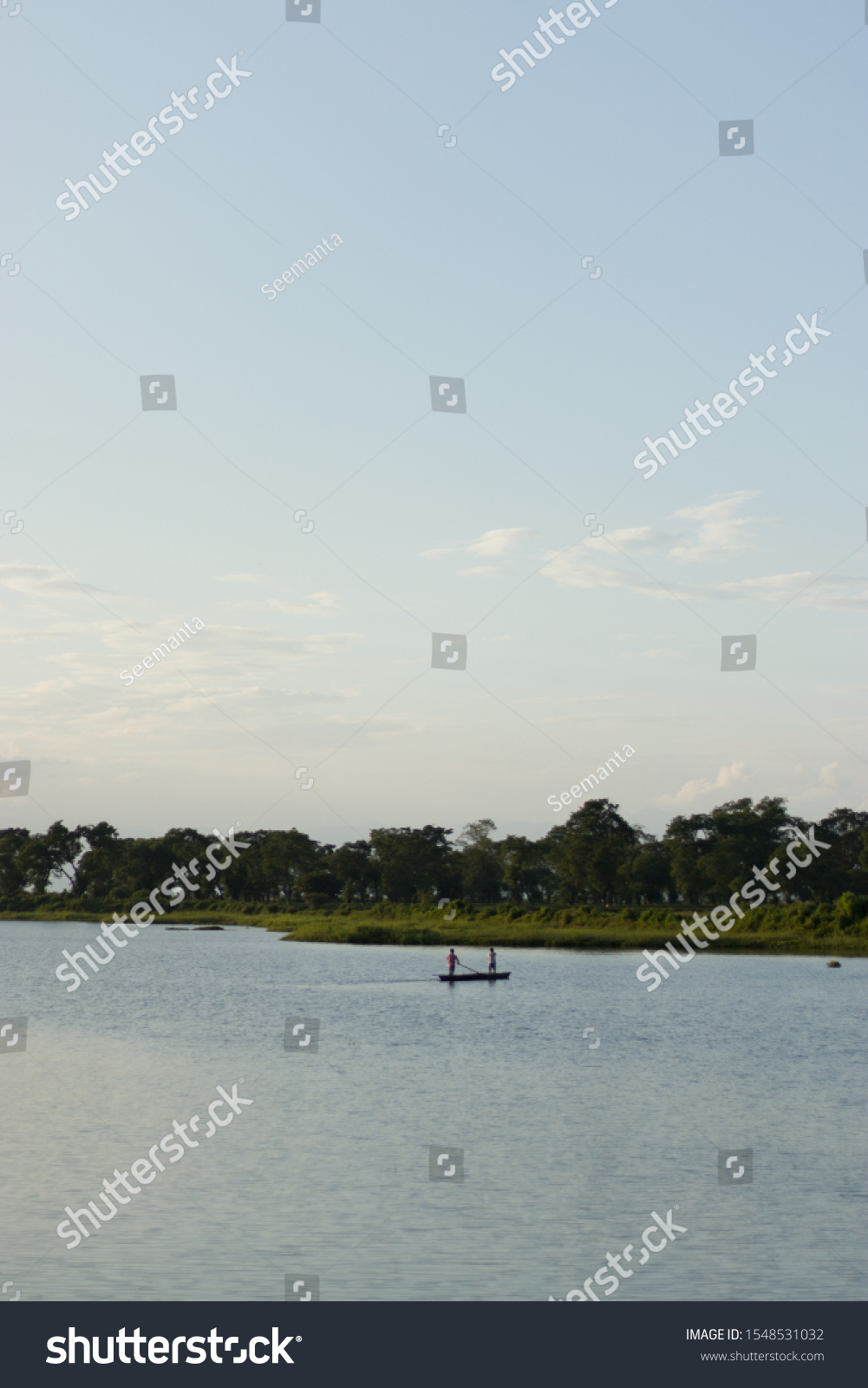 Disposed Home country sin Landscape View Pond Fisher Man Boats Stock Photo 1548531032 | Shutterstock