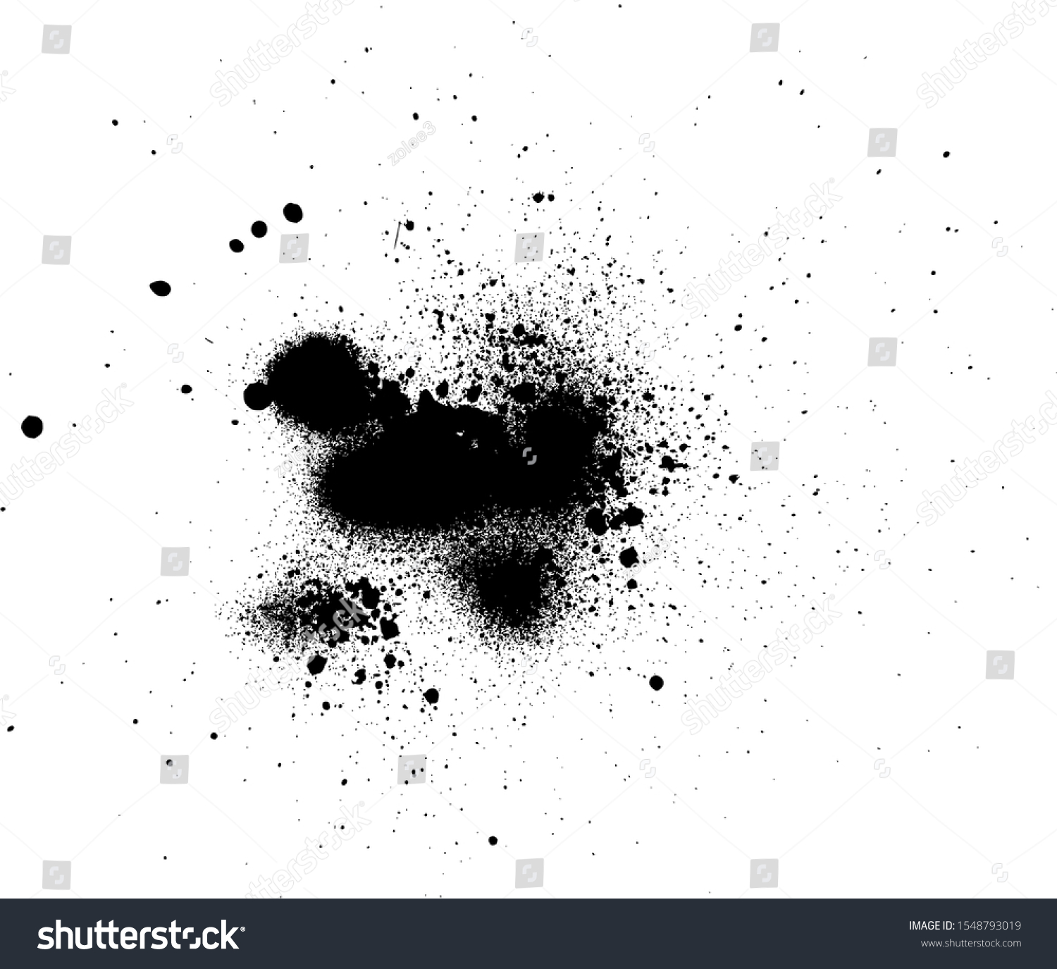 Black Grunge Distressed Splatter Splash Stock Vector (Royalty Free ...