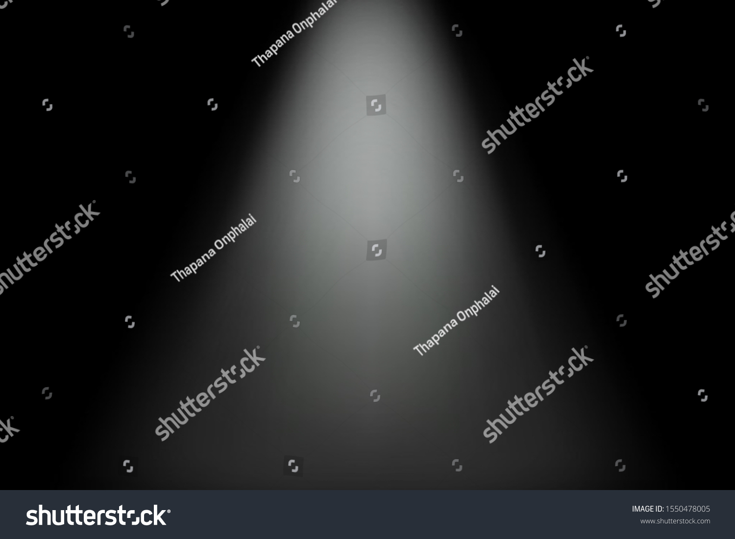 Spotlight On Stage Black Background Stock Illustration 1550478005 ...