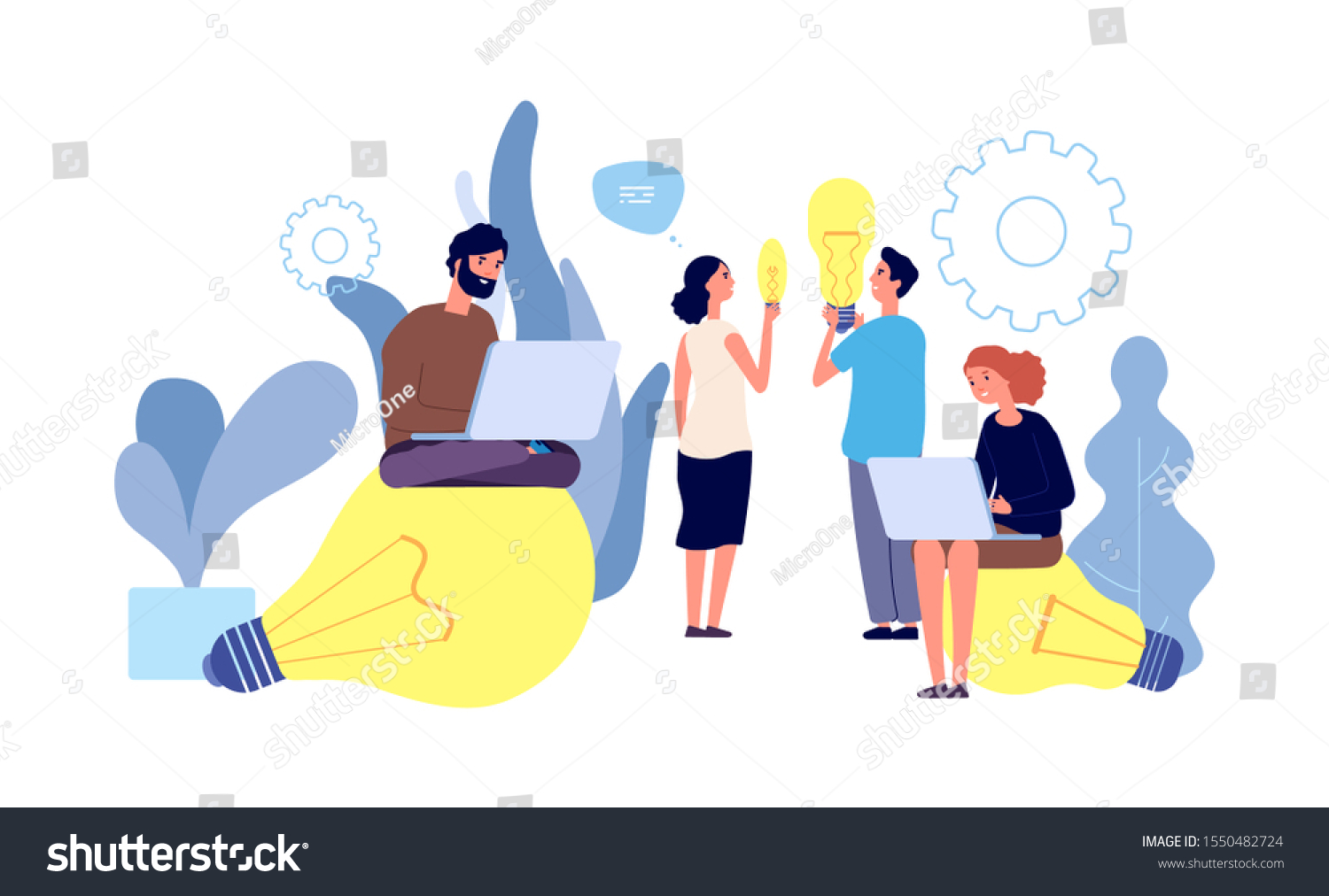 Differet Ideas People Have Ideas Vector Stock Vector (Royalty Free ...