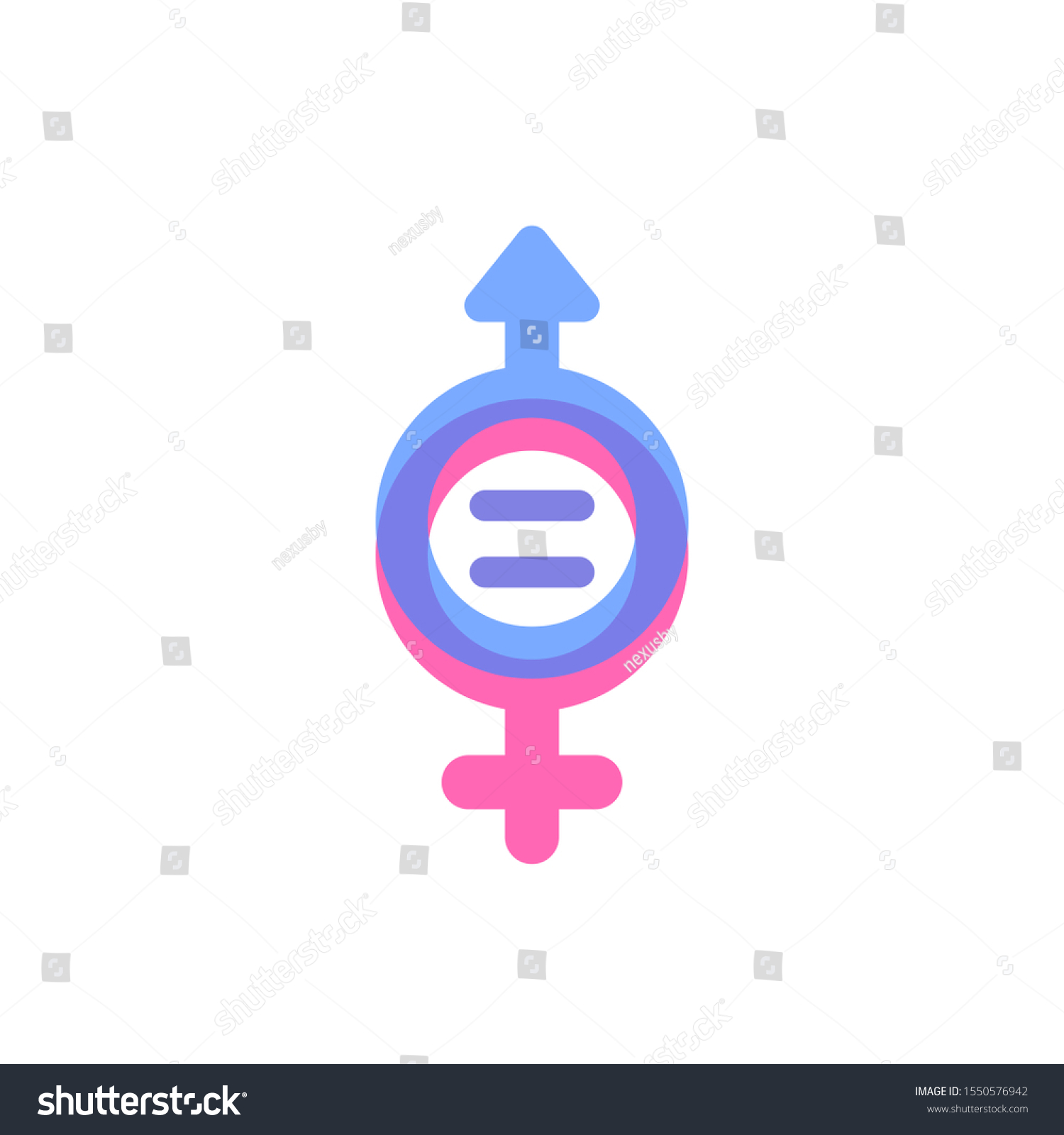 Gender Equality Concept Vector Icon Stock Vector (Royalty Free ...