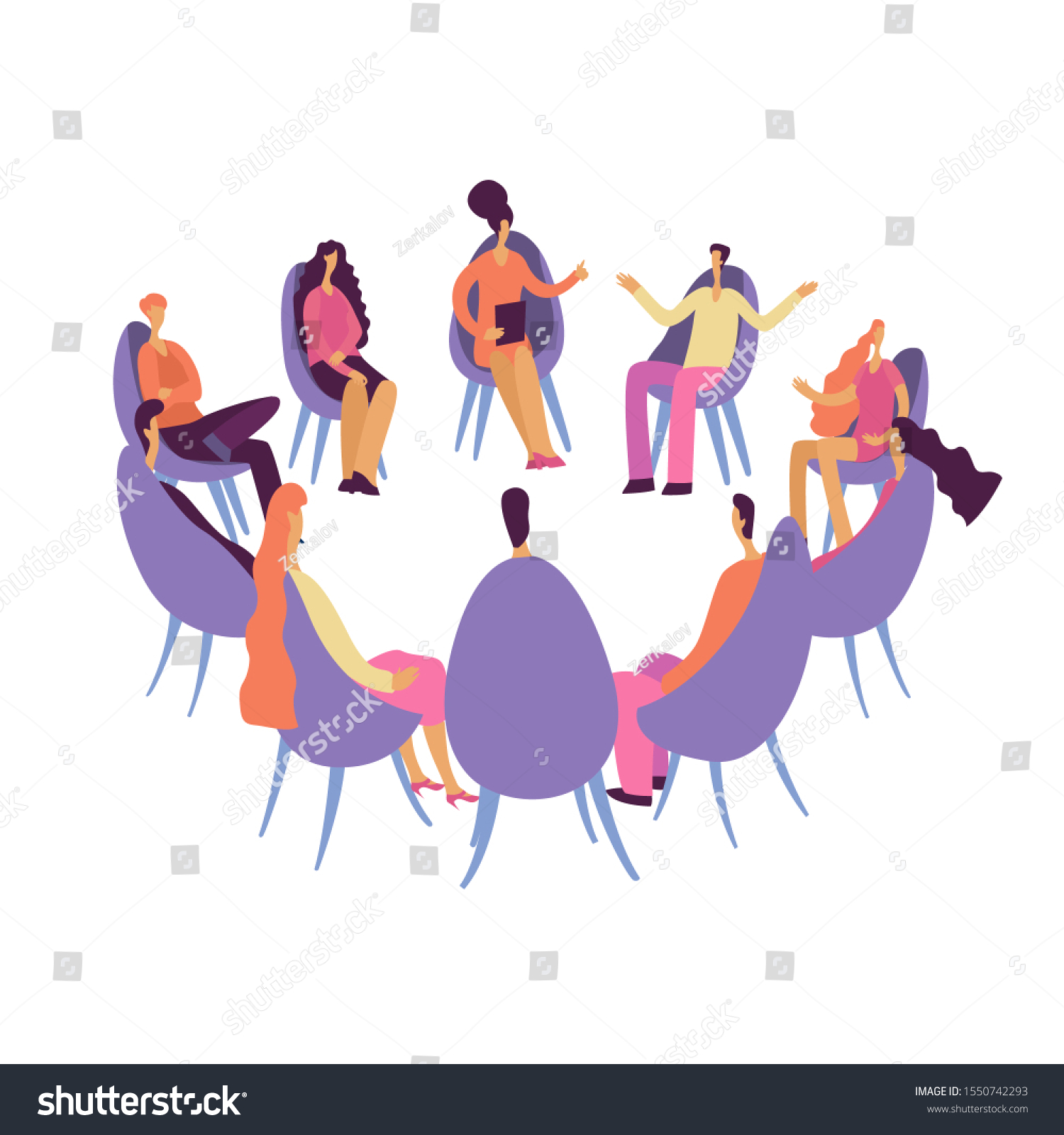 1674 Group Therapy Cartoon Images Stock Photos And Vectors Shutterstock