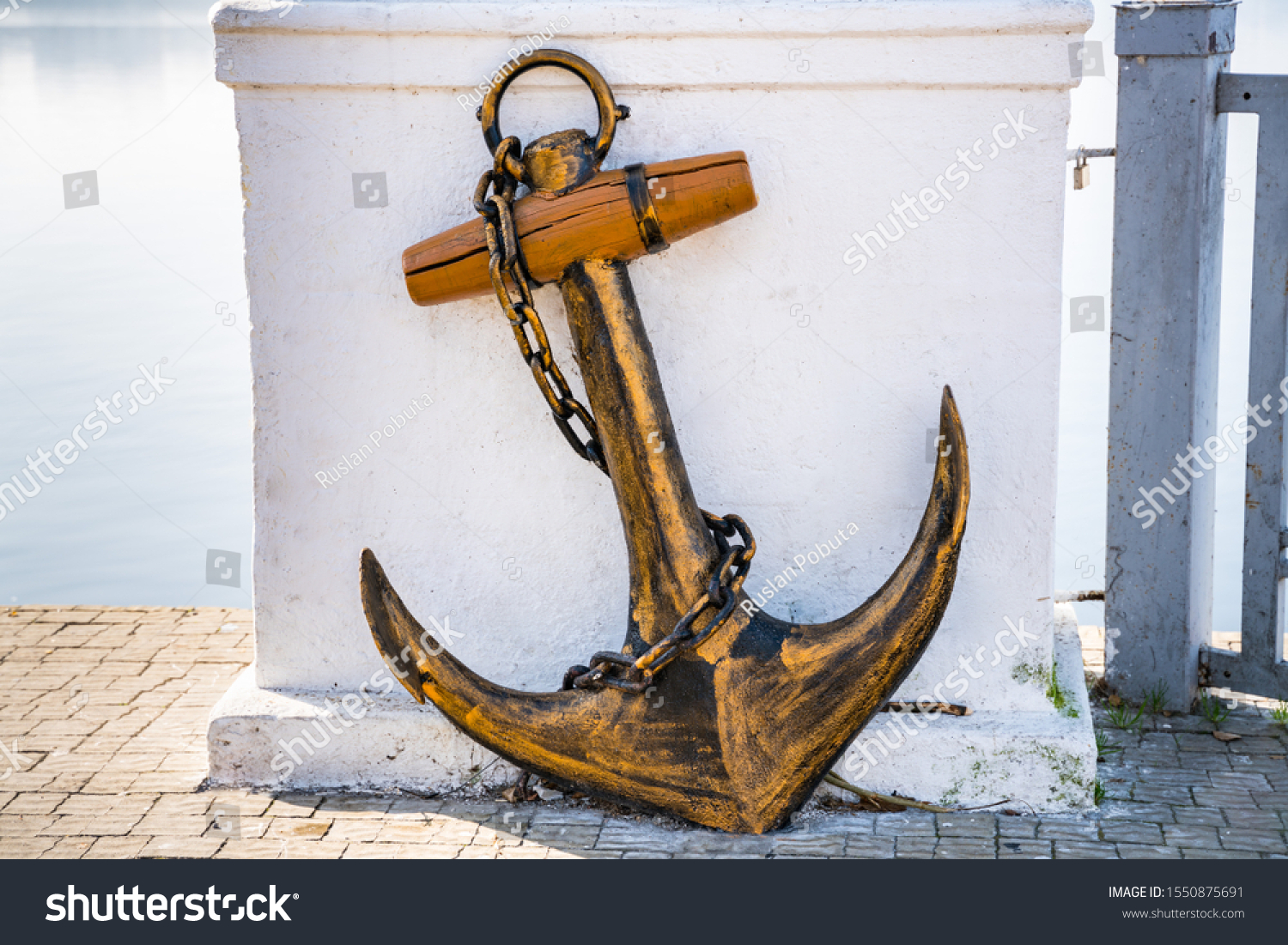 Old Historic Ship Anchor On White Stock Photo 1550875691 | Shutterstock