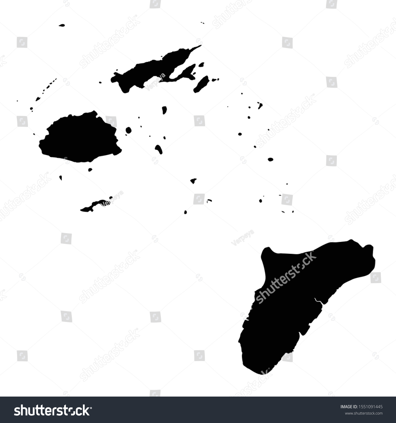 Vector Map Fiji Suva Country Capital Stock Vector (Royalty Free ...