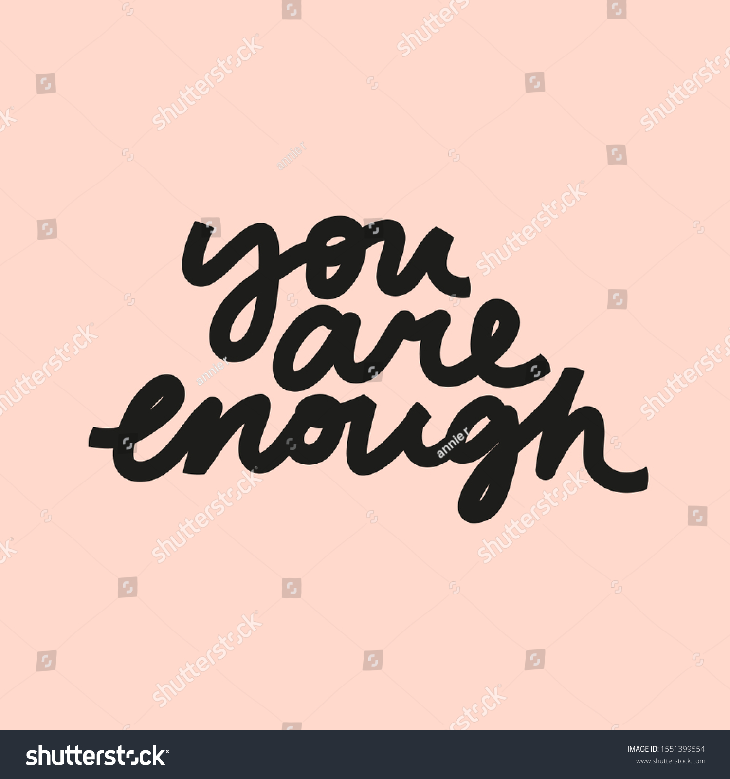 Vector Lettering About Self Love Acceptance Stock Vector Royalty Free