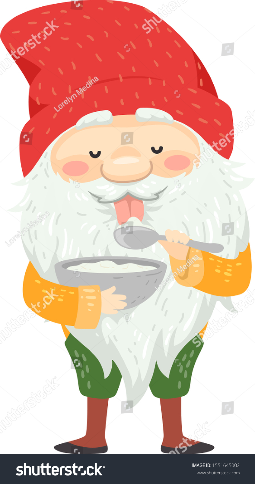 Illustration Icelandic Yule Lad Long White Stock Vector Royalty Free