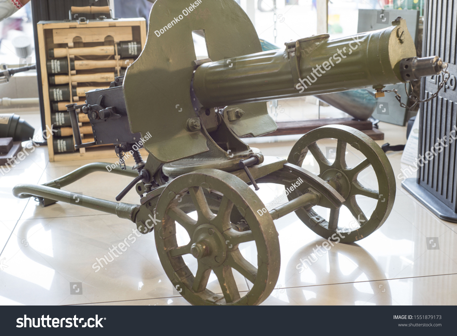 Old Machine Gun Maxim Gun First Stock Photo 1551879173 | Shutterstock