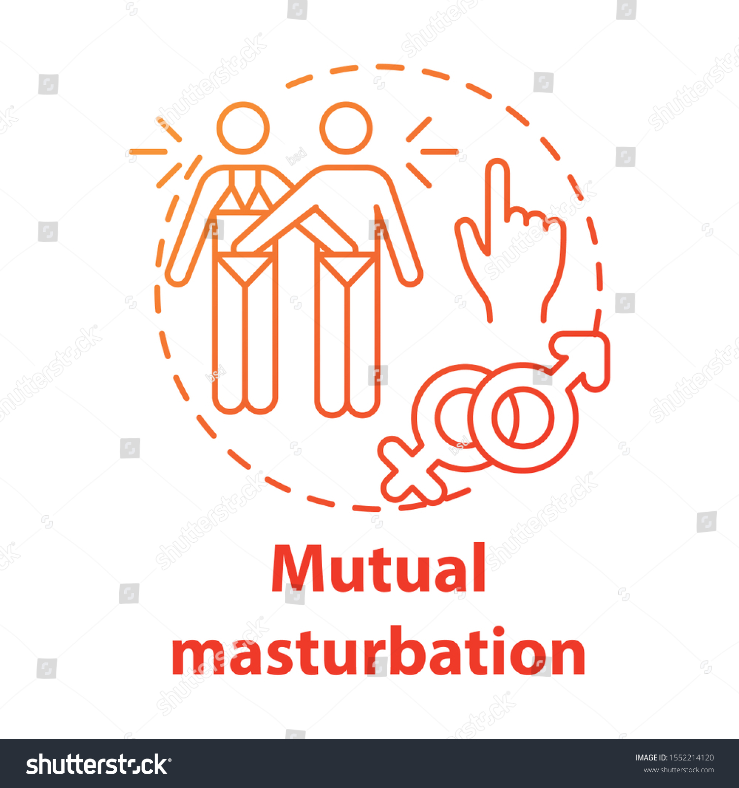 Mutual Masturbation Red Concept Icon Safe Stock Vector Royalty Free 1552214120 Shutterstock 
