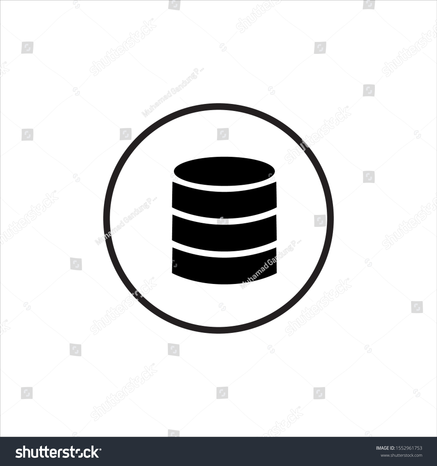 Database Icon Vector Eps 10 Stock Vector (Royalty Free) 1552961753 ...