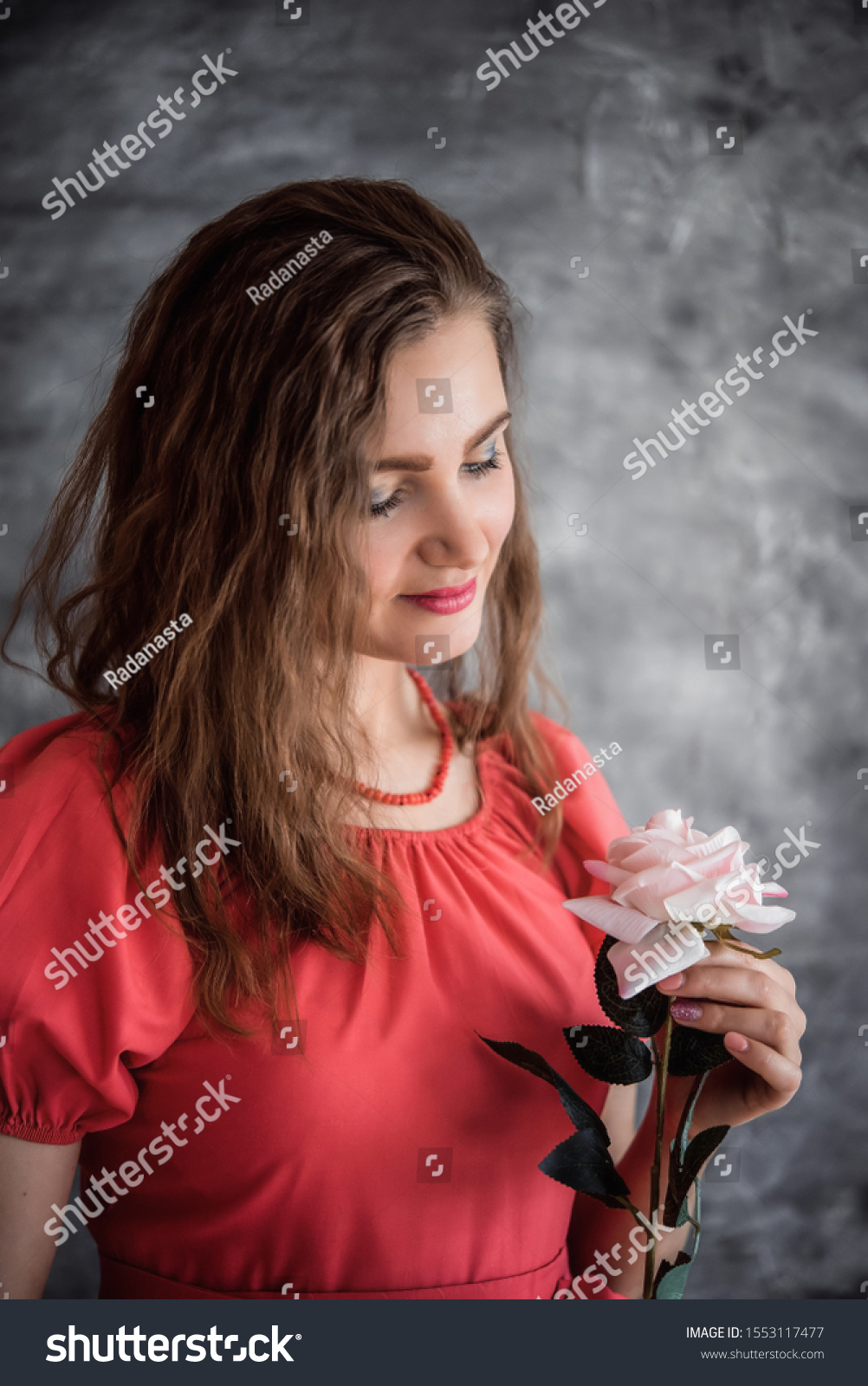 Portrait Graceful Girl Scarlet Red Dress Stock Photo 1553117477 Shutterstock Portrait Graceful Girl Scarlet Red Dress Stock Photo 1553117477 Shutterstock