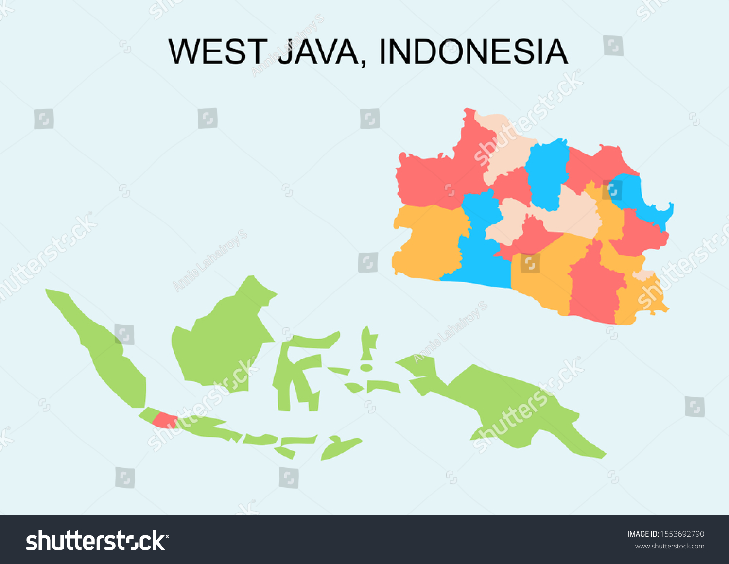 Simple Administrative Political Vector Map Indonesian Stock Illustration 1553692790 Shutterstock 4467