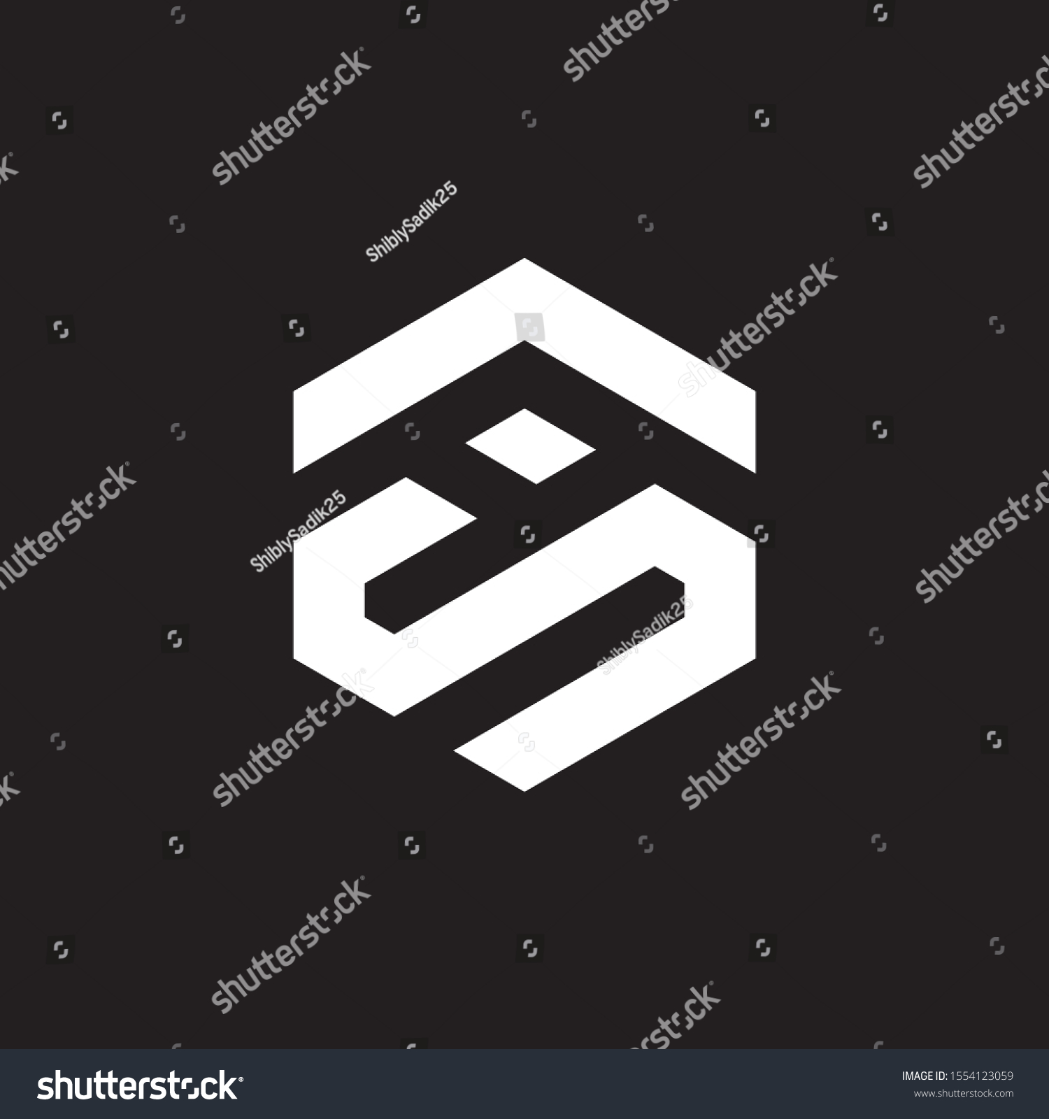 Asi Ais Unique Monogram Vector Logo Stock Vector (Royalty Free ...