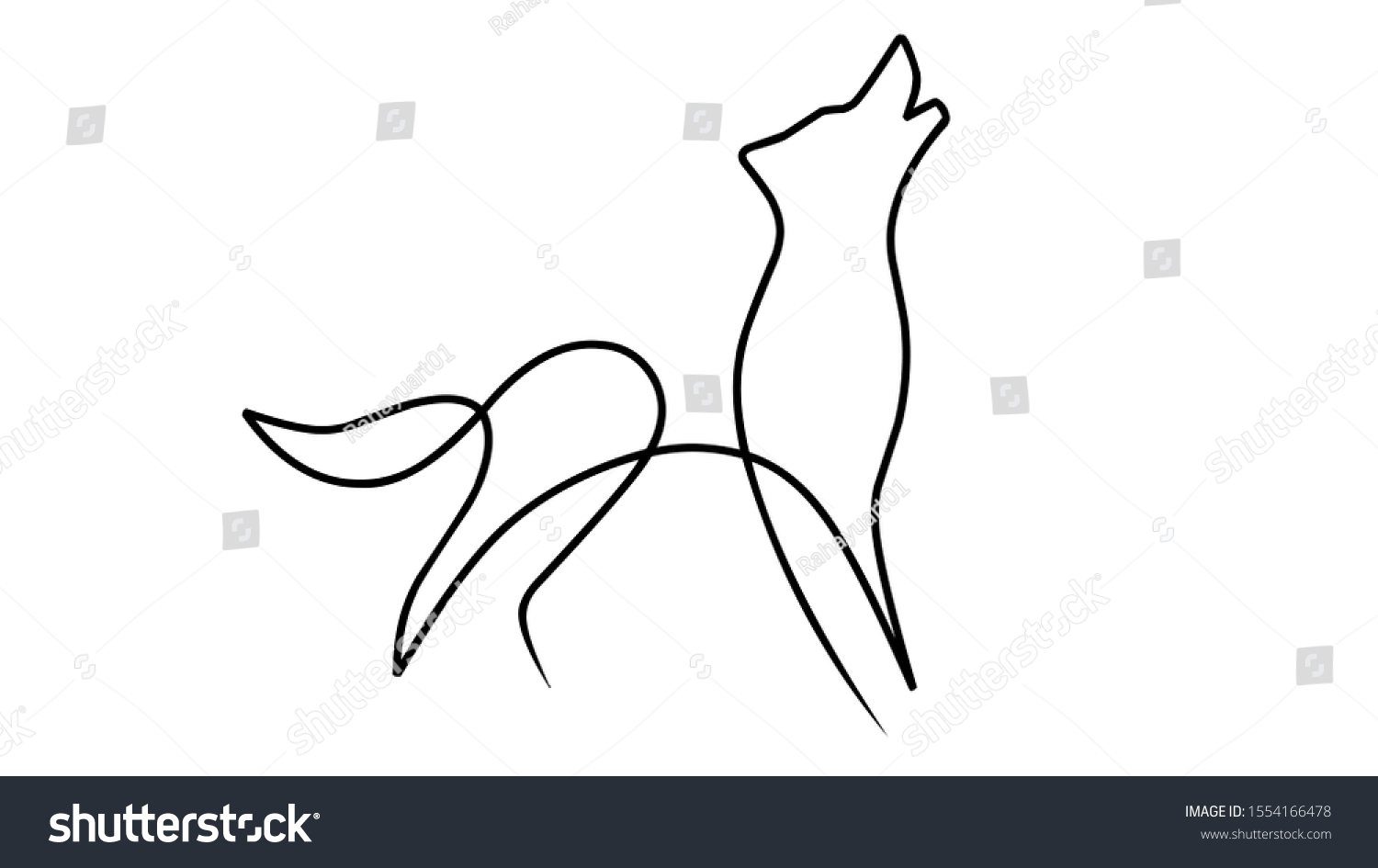 17,651 Wolf Line Drawing Images, Stock Photos & Vectors ...