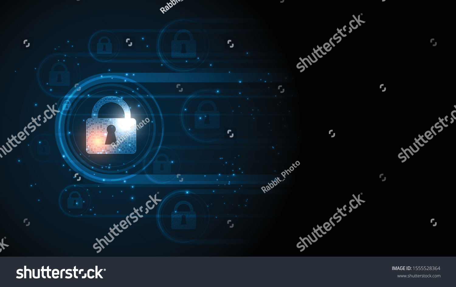 Security Cyber Digital Concept Abstract Technology Stock Vector ...